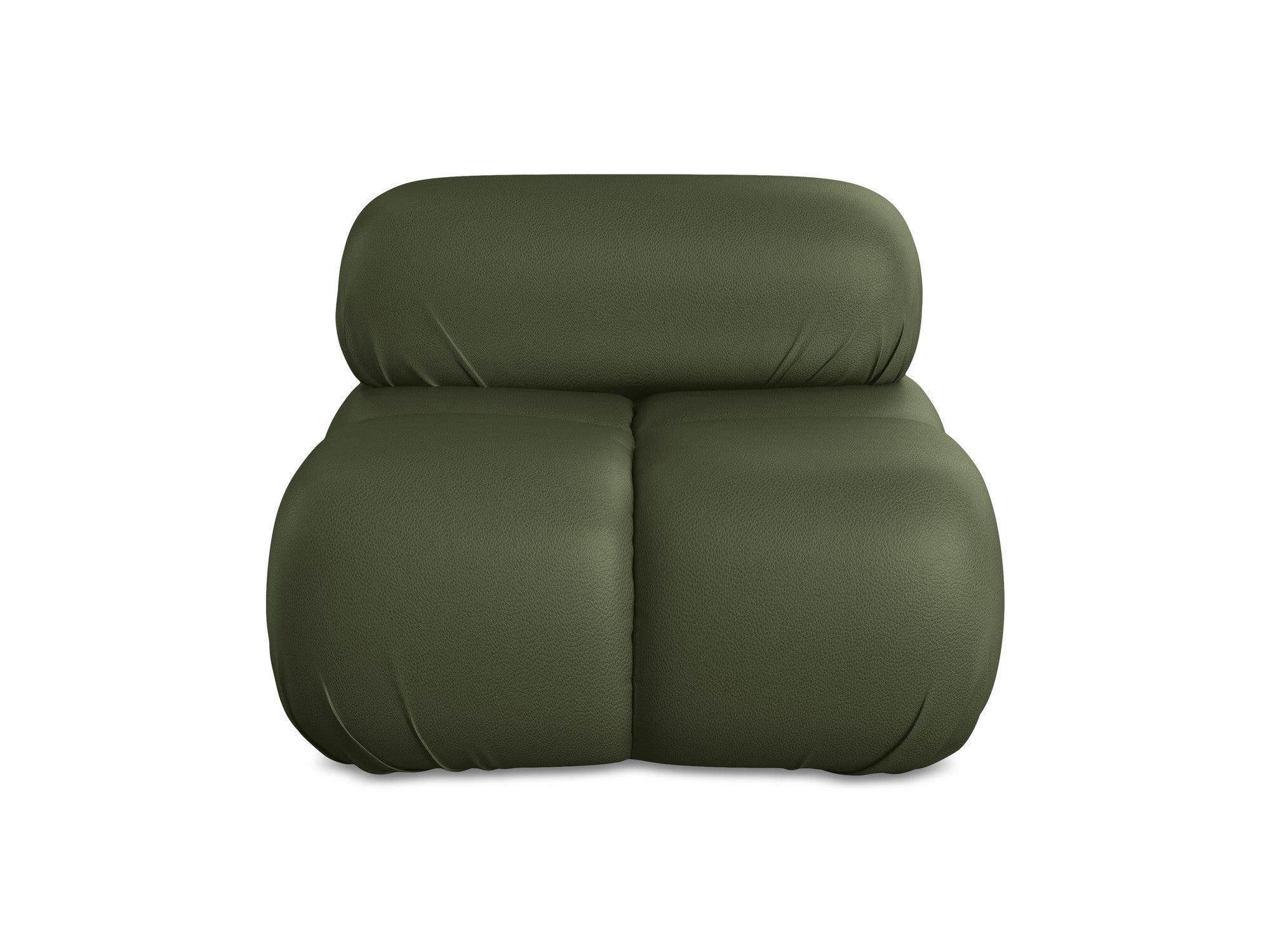 Fauteuil / module LOKUA donkergroene ecologische leer