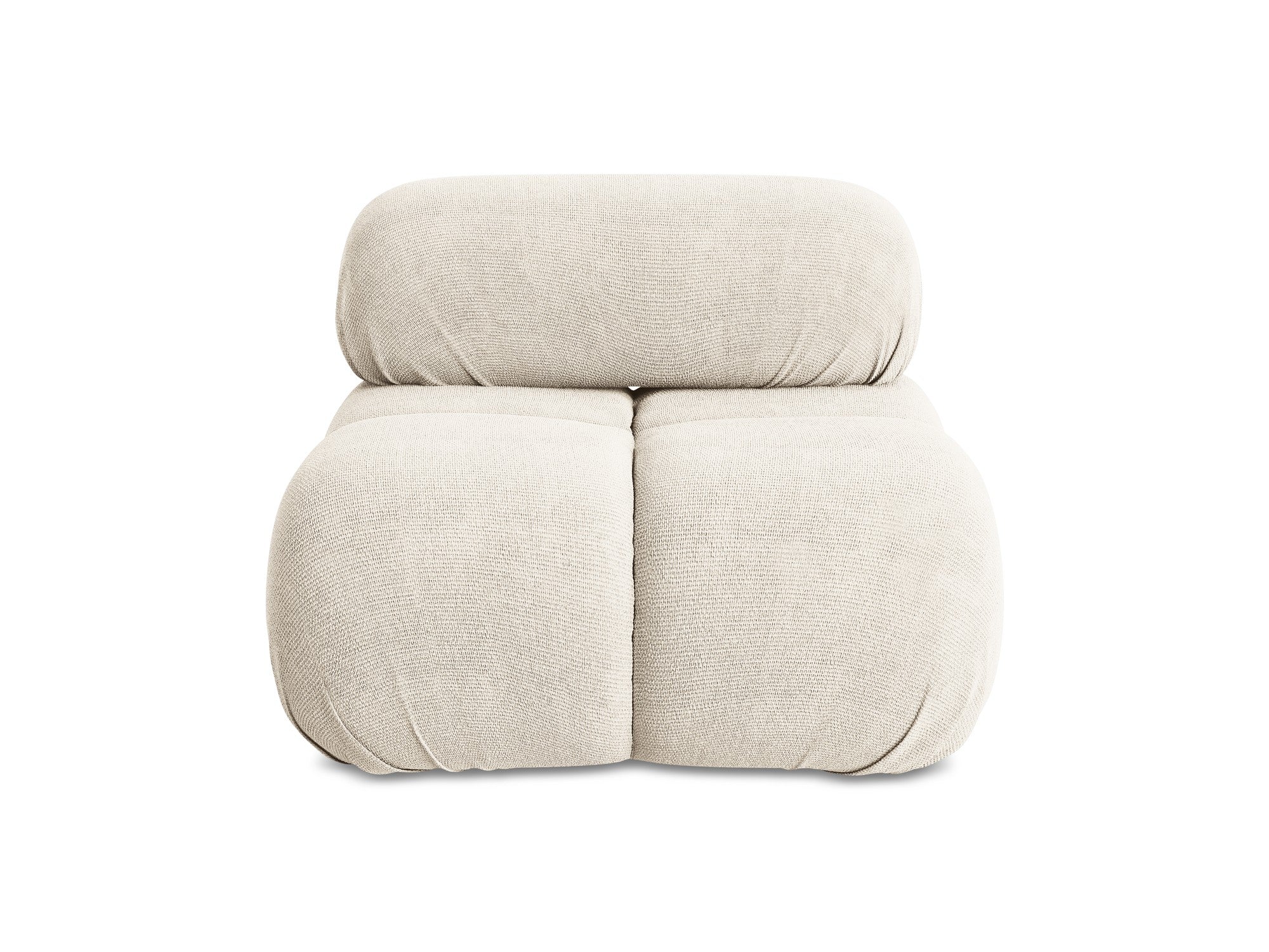 Fauteuil / module LOKUA lichtbeige chenille