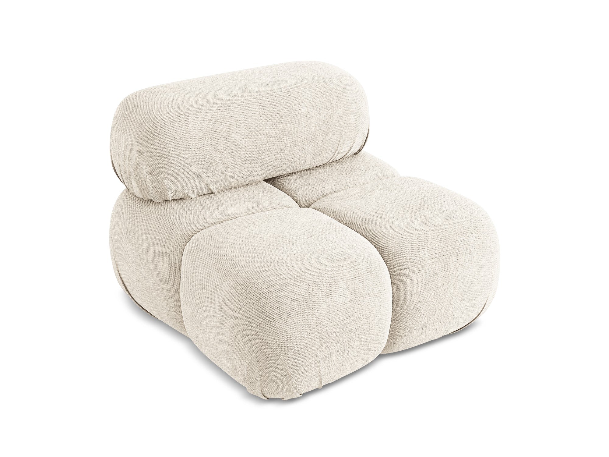 Fauteuil / module LOKUA lichtbeige chenille