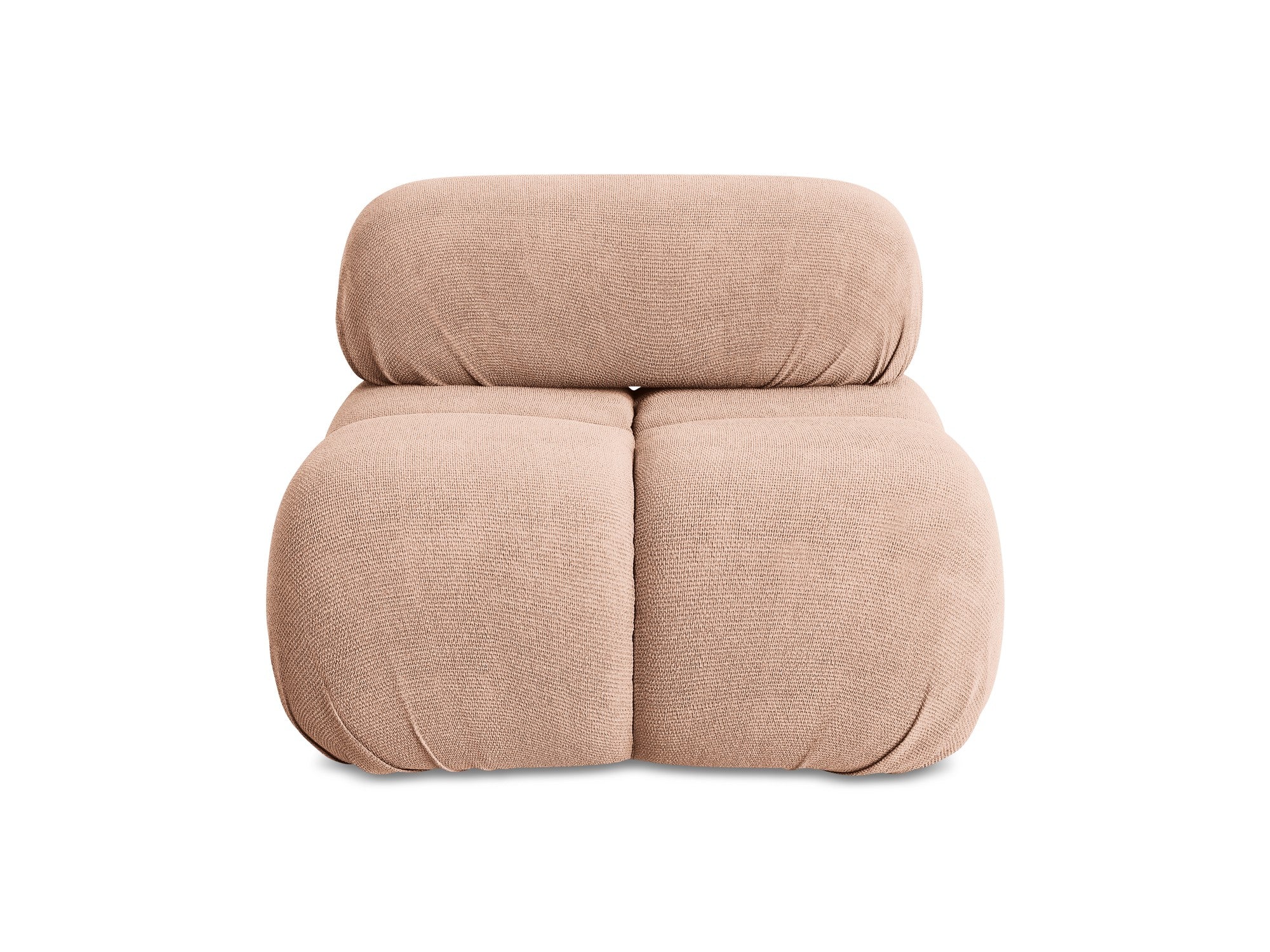 Armchair / module LOKUA peach chenille