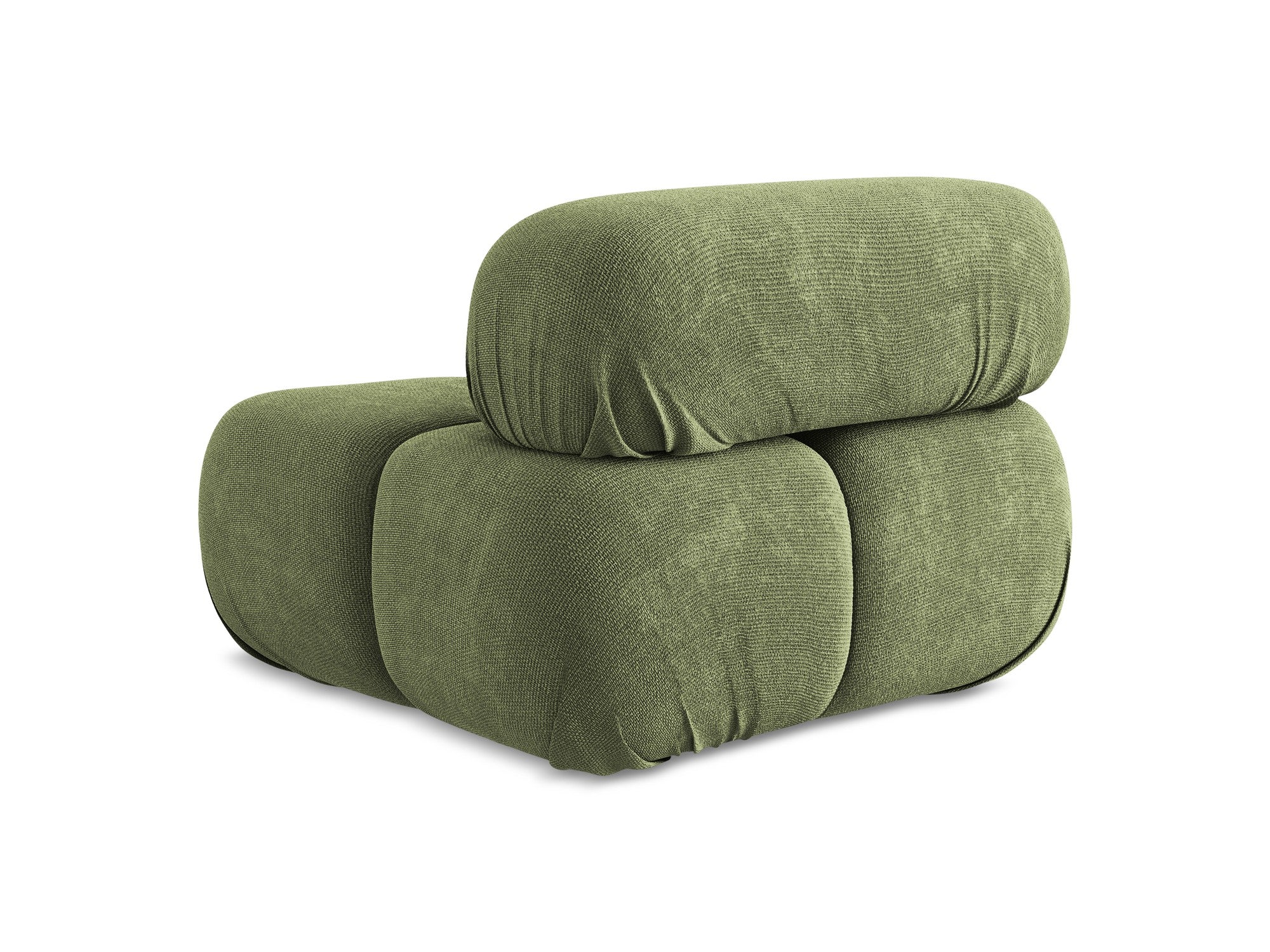 Armchair / module LOKUA green chenille