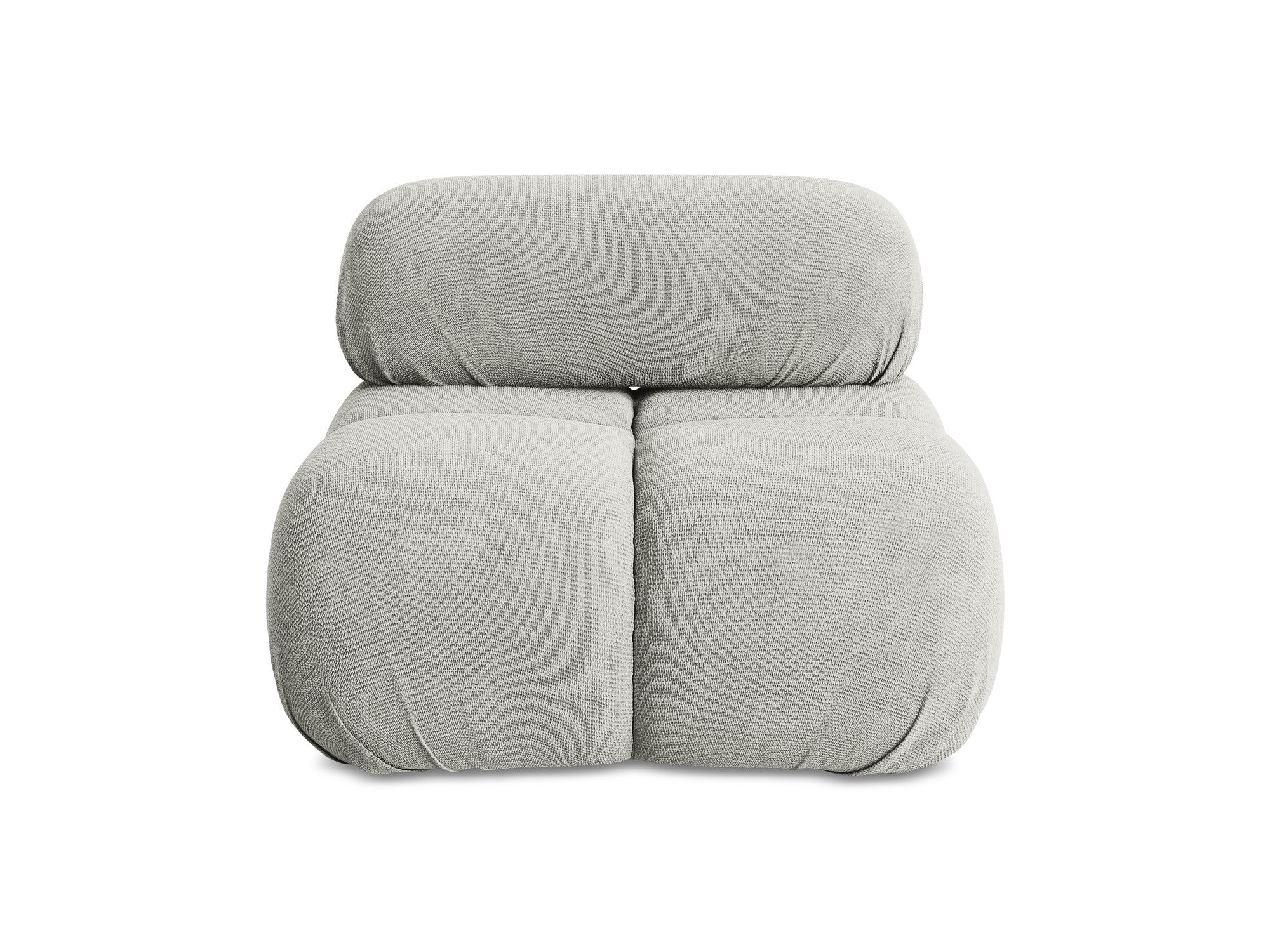 Armchair / module LOKUA light gray chenille