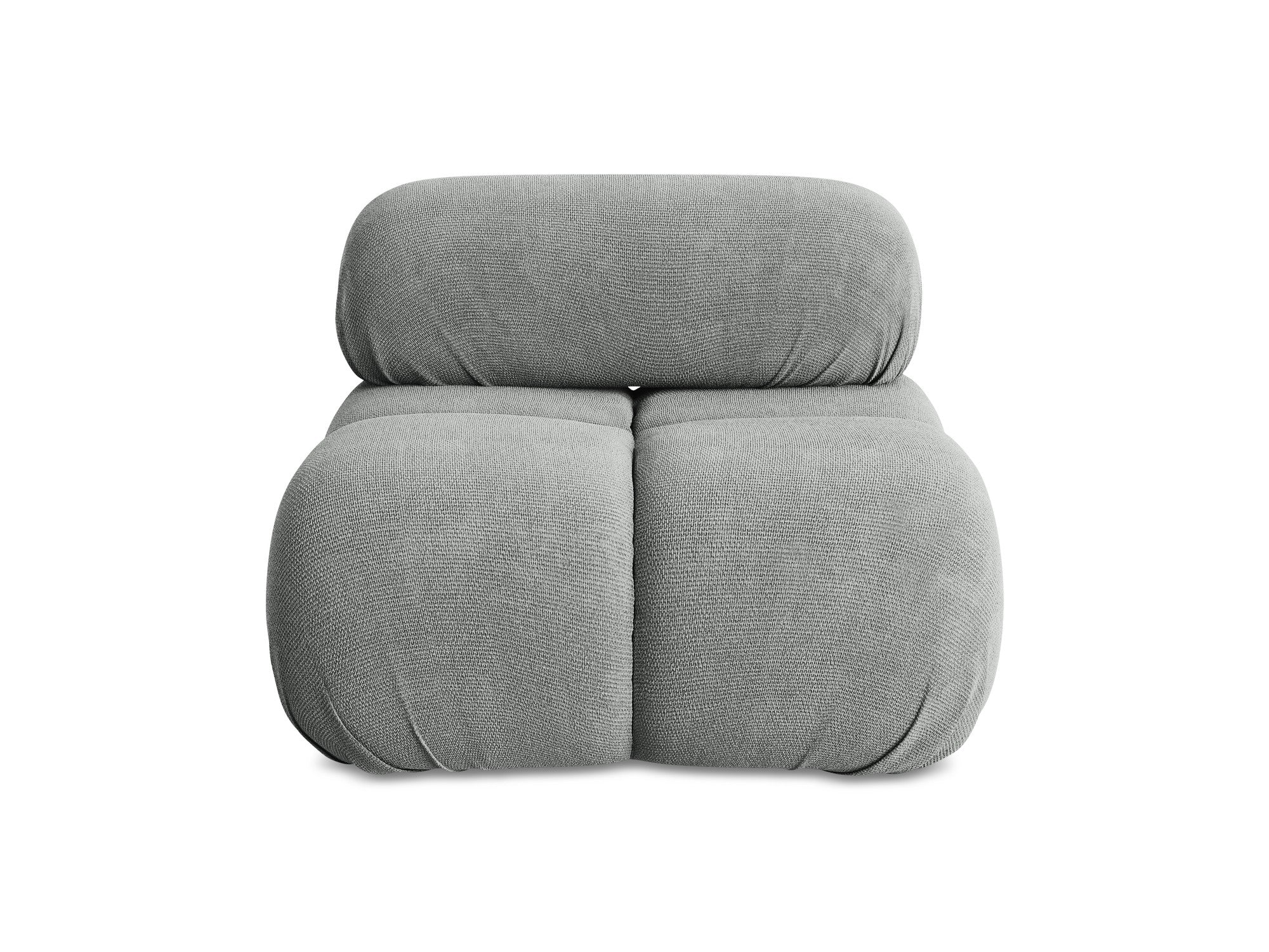 Armchair / module LOKUA gray chenille