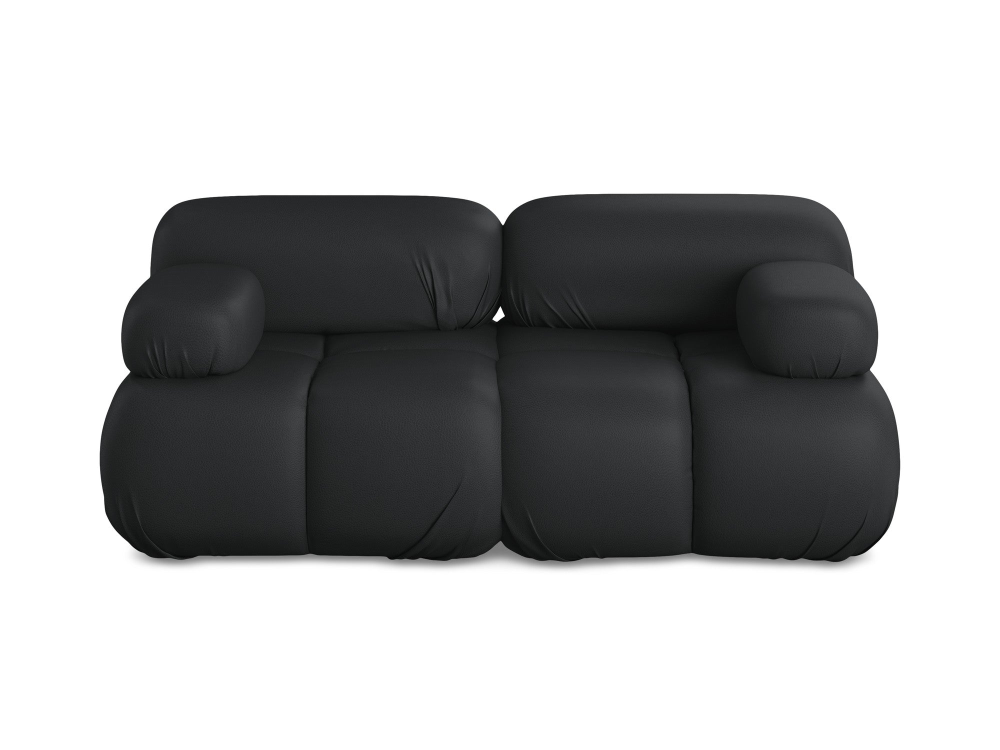 Modular 2-Seater Sofa LOKUA Black Eco-Leather