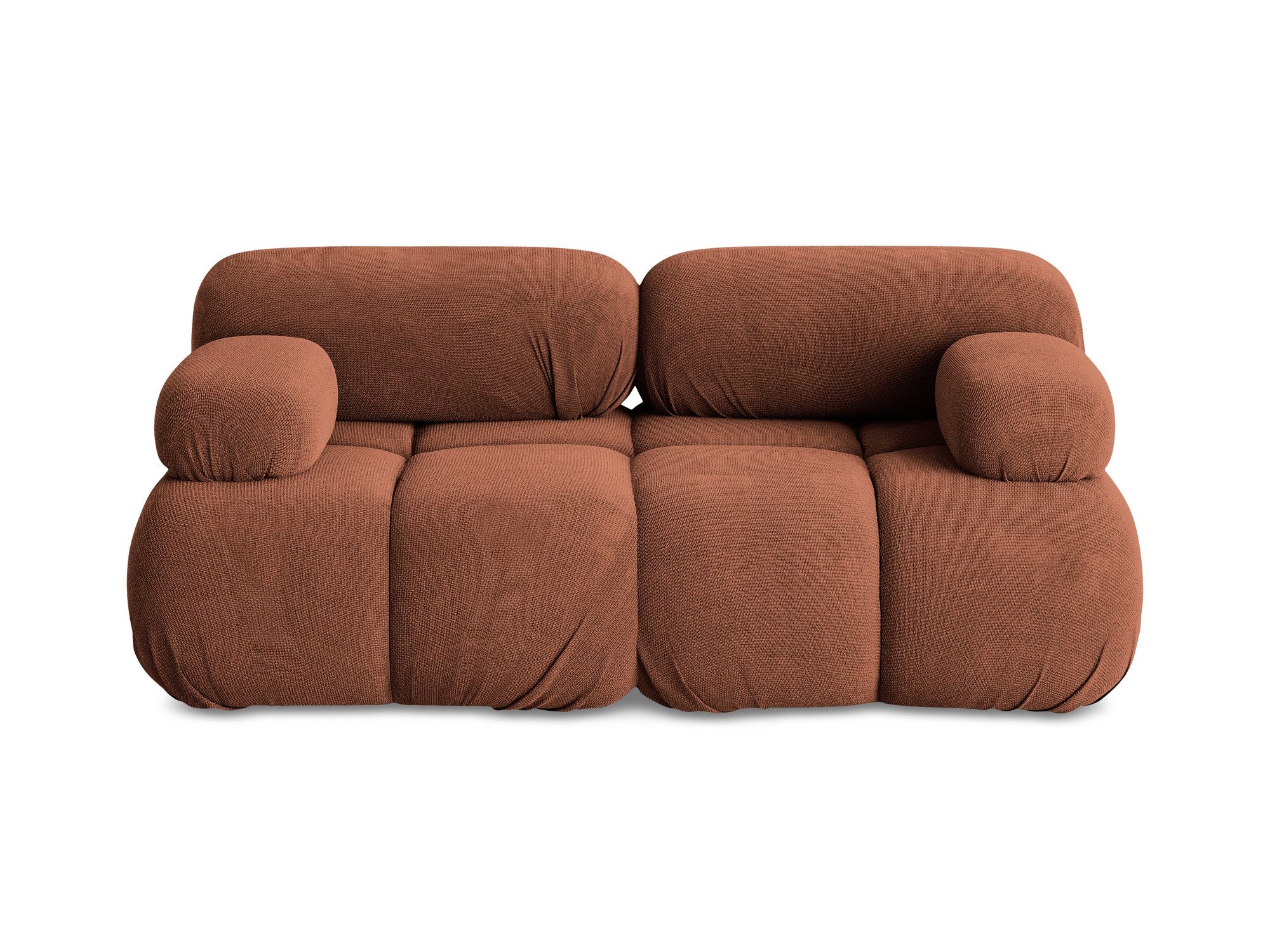 Modulares 2-Sitzer-Sofa LOKUA Terrakotta Chenille