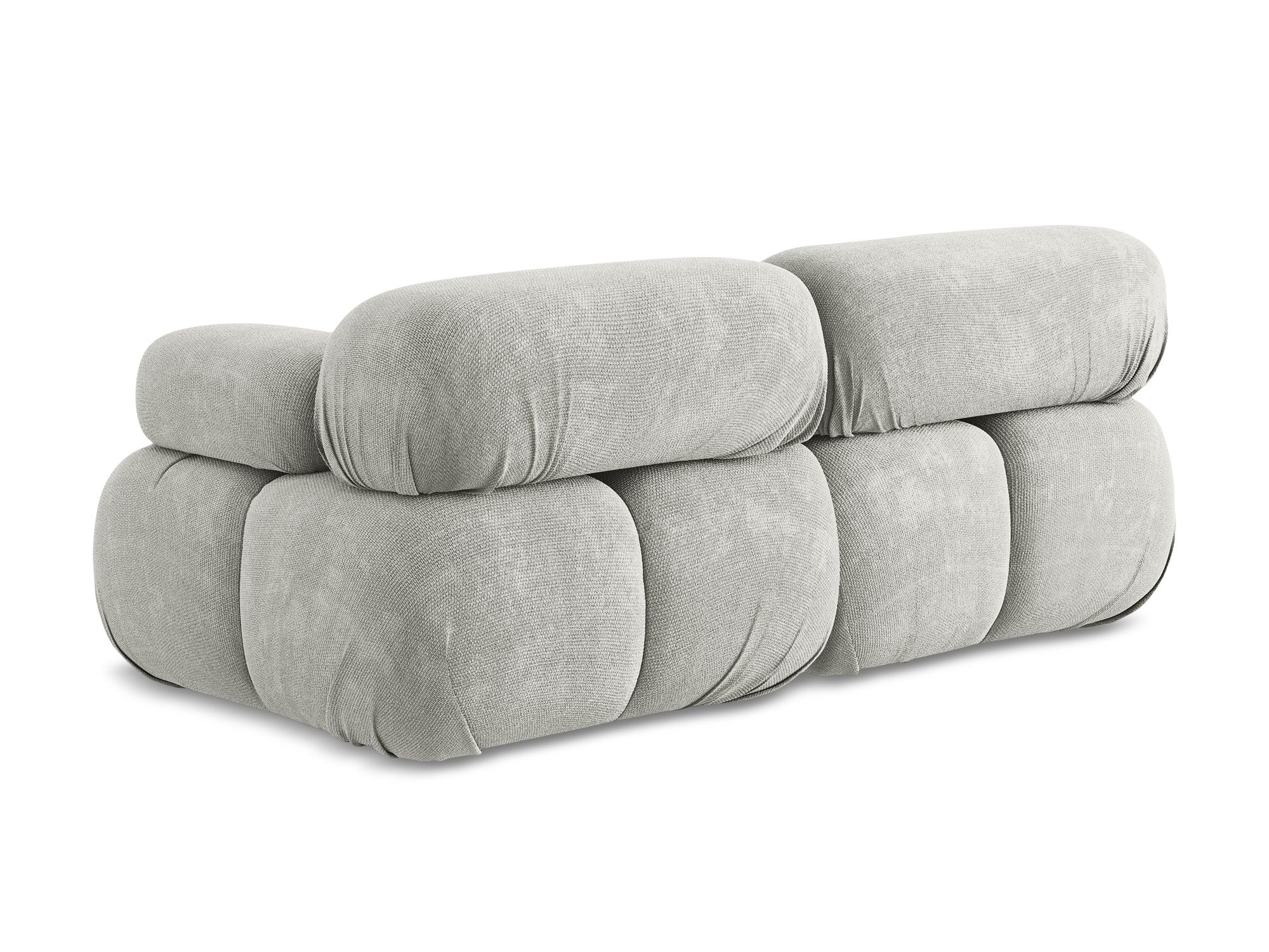 Modulares 2-Sitzer-Sofa LOKUA hellgrau Chenille