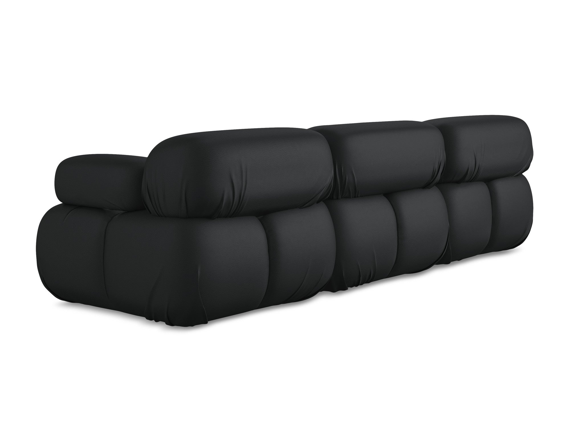 Modular 3-Seater Sofa LOKUA Black Eco-Leather