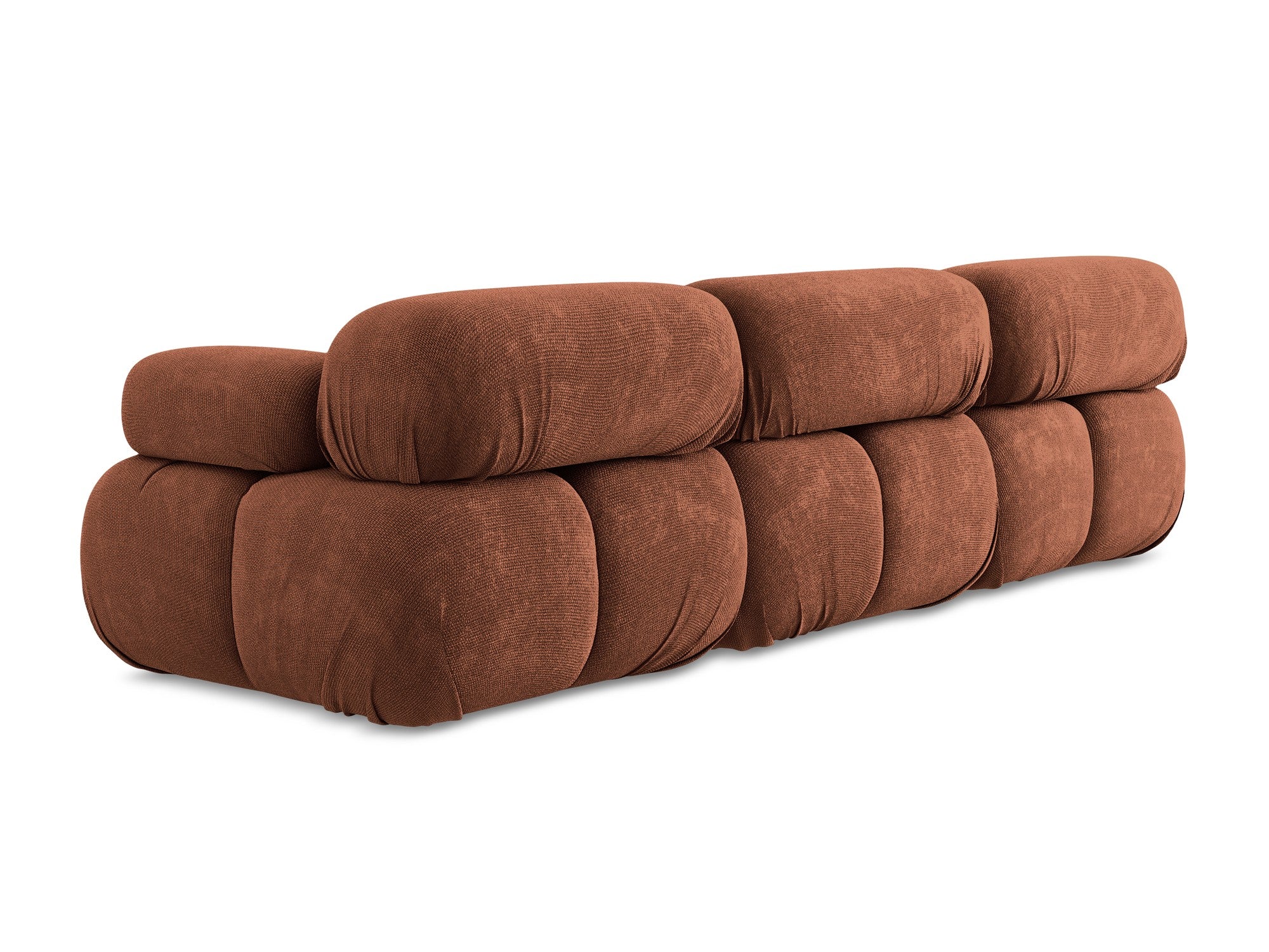 Modulares 3-Sitzer-Sofa LOKUA Terrakotta Chenille