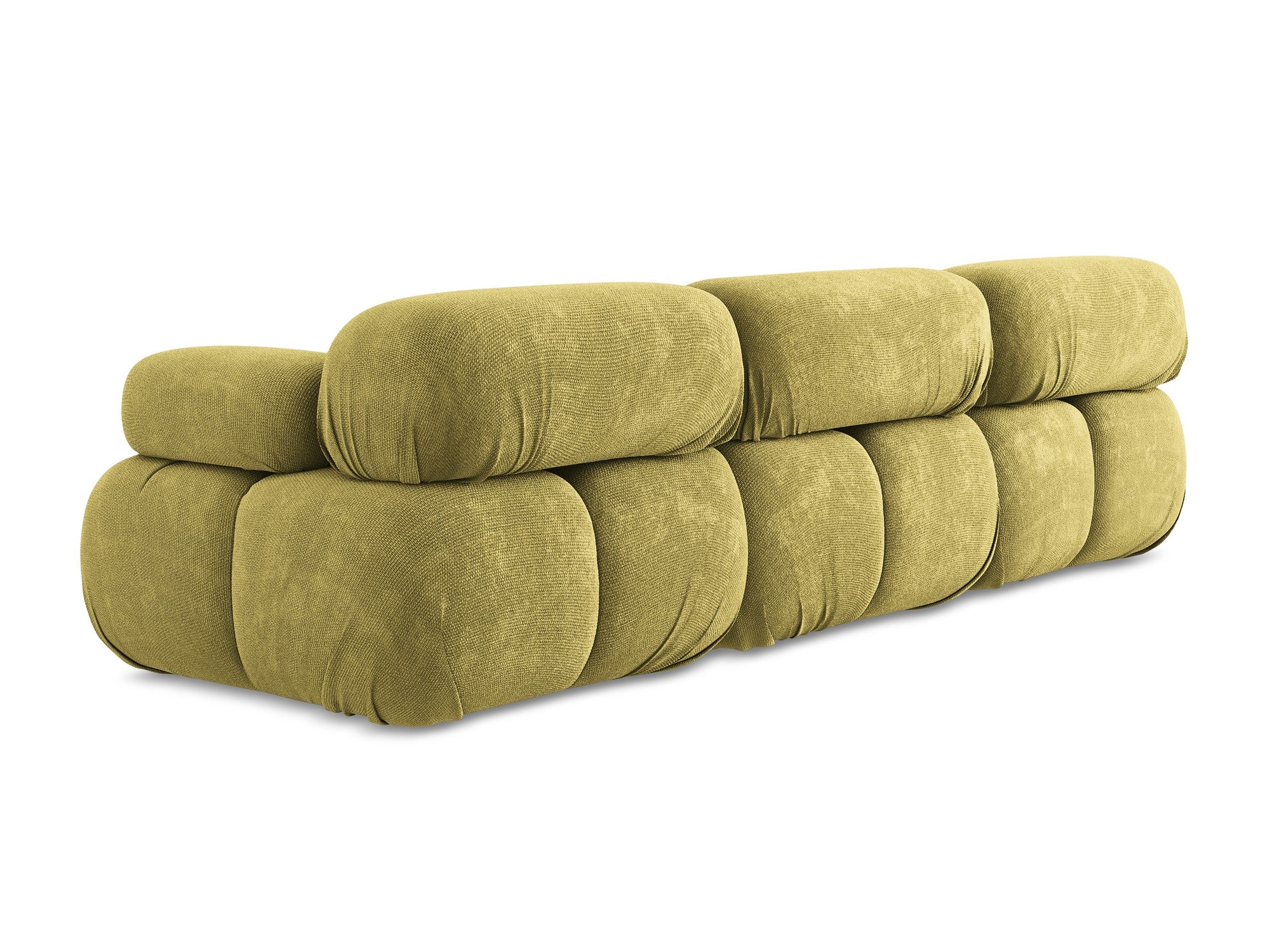 Modulares 3-Sitzer-Sofa LOKUA limonengrüner Chenille