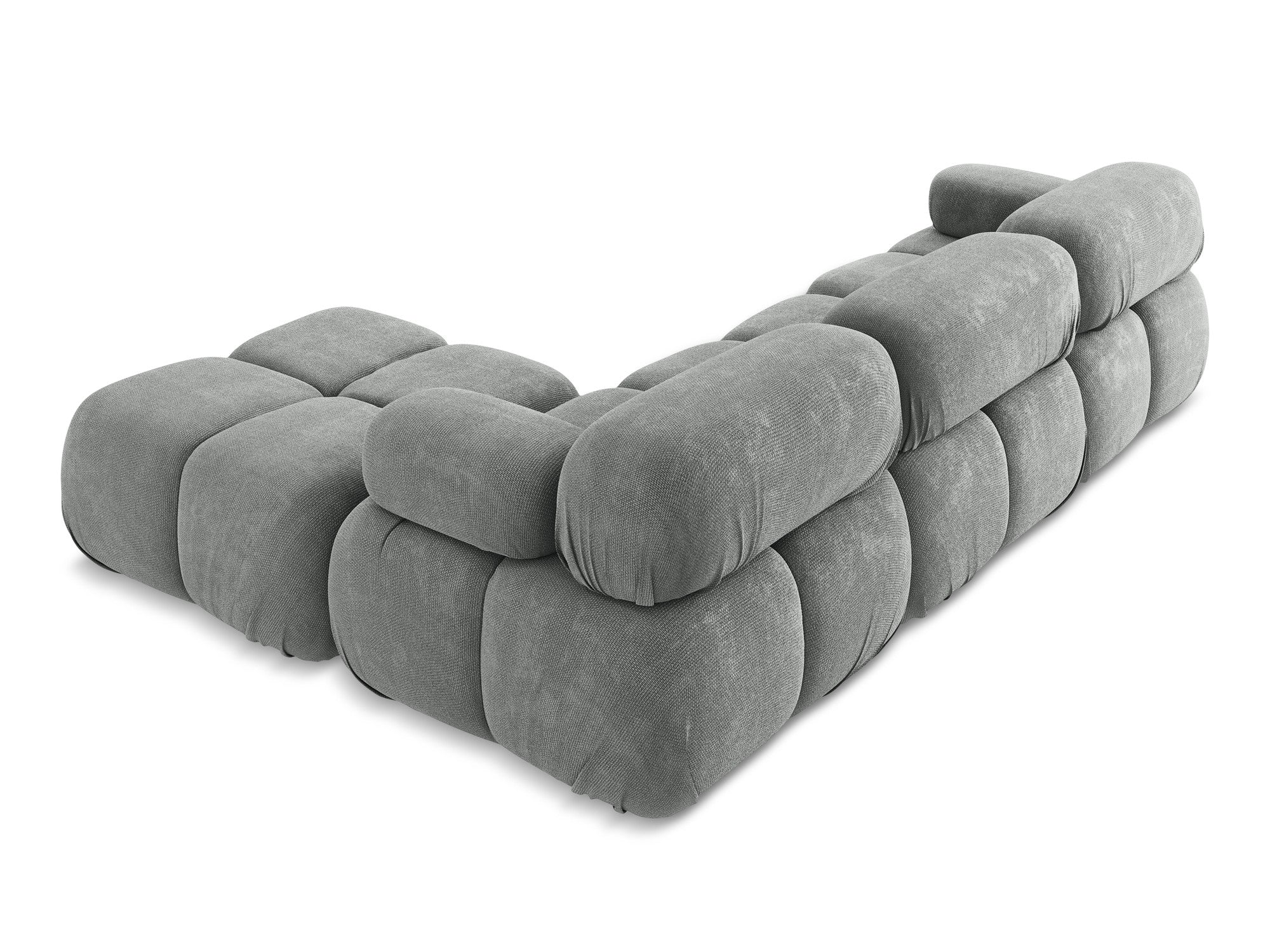 Modularer Universalecksofa LOKUA graues Chenille