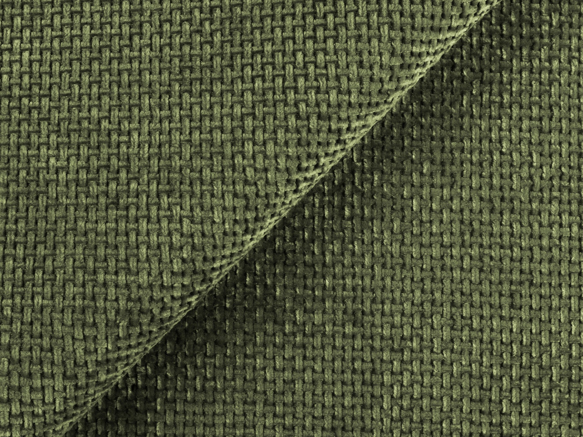 Modulaire linkerhoekbank LOKUA groene chenille