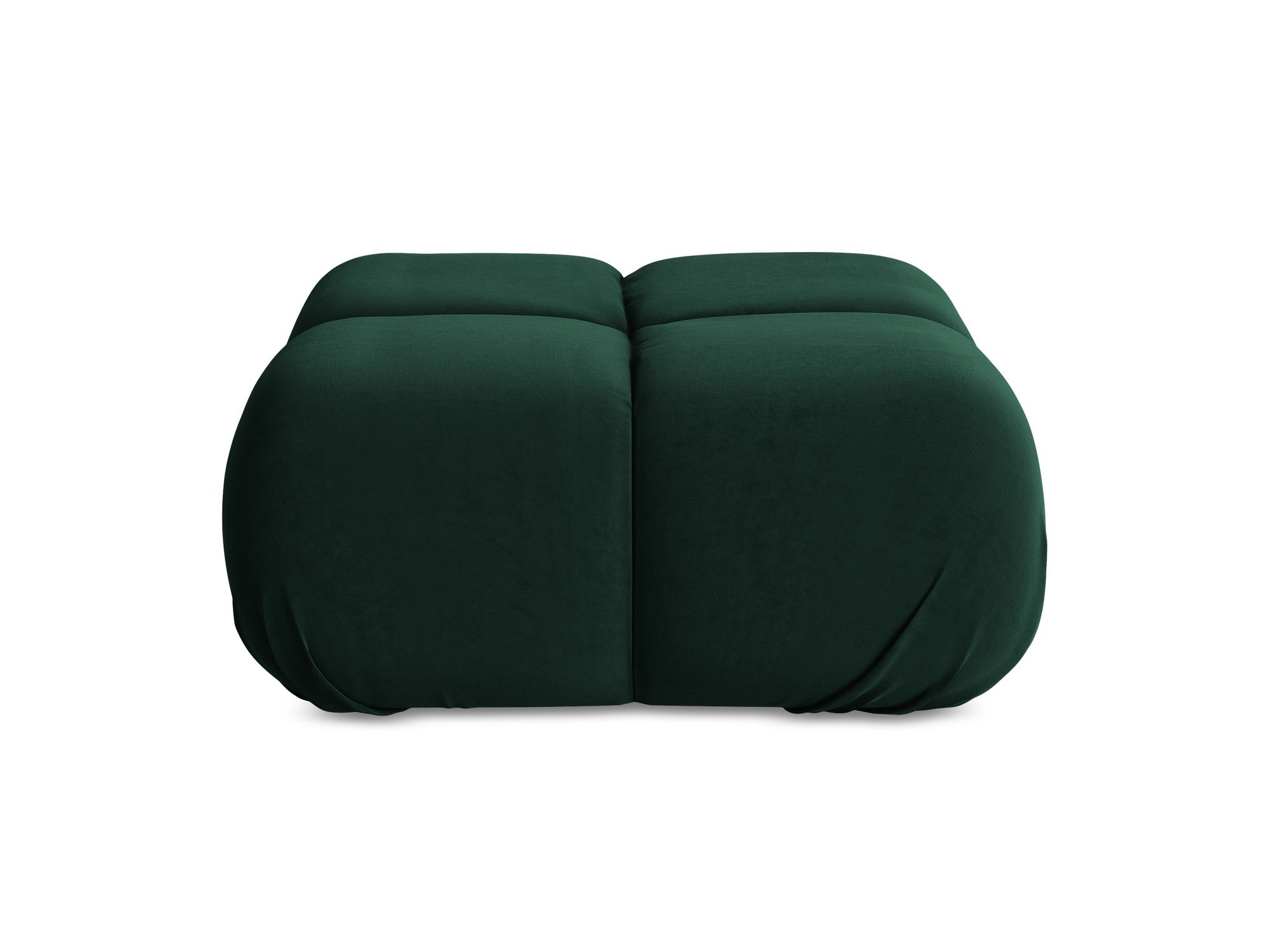 Pouf / velvet module LOKUA bottle green