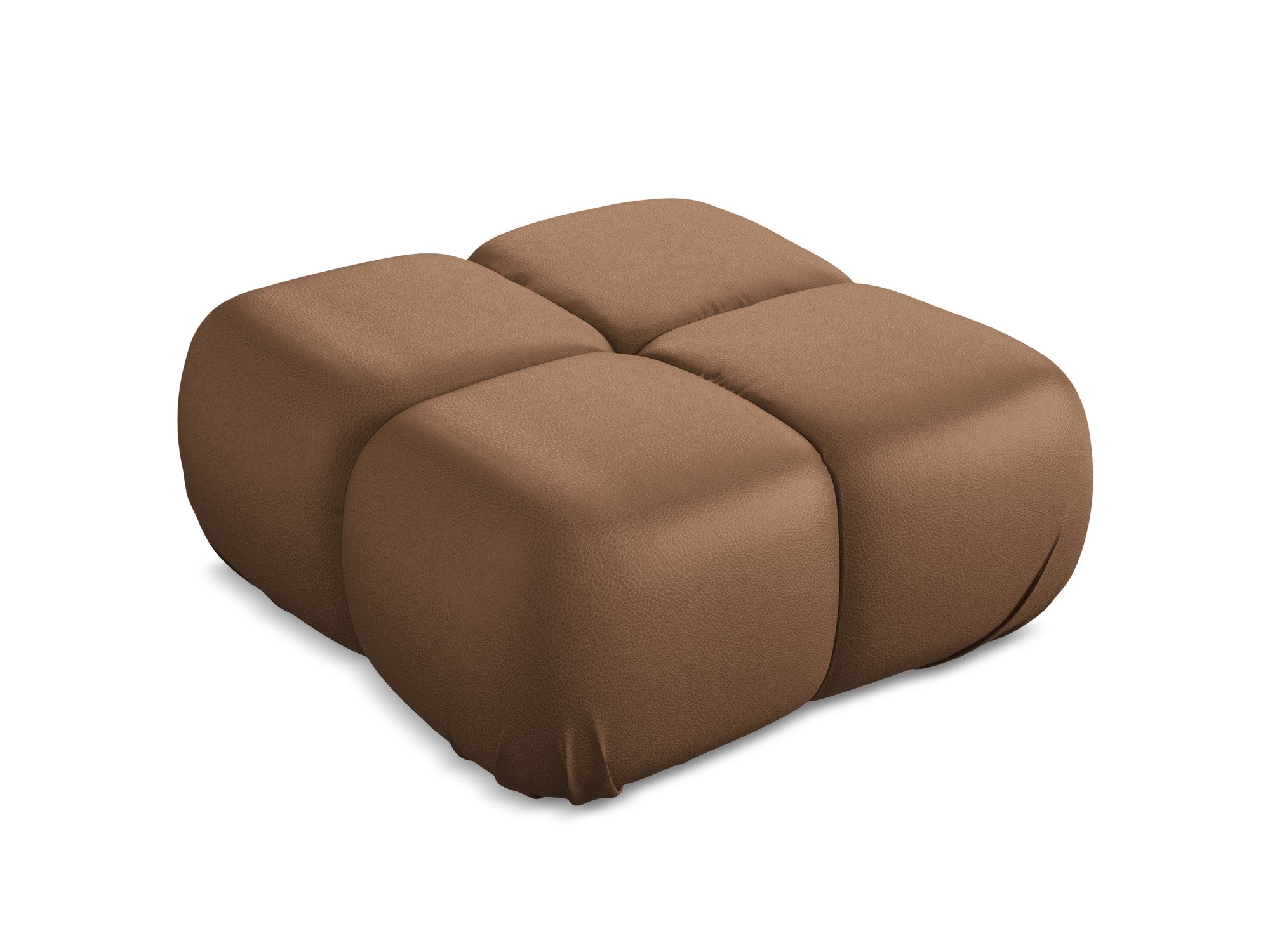 Pouf / module LOKUA chocolate eco-leather