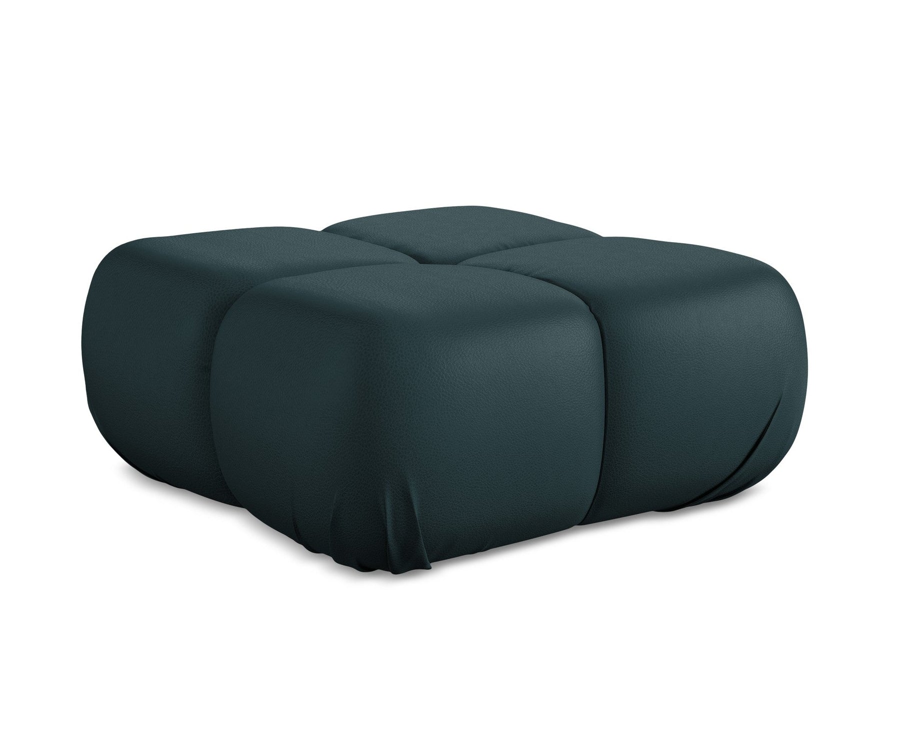 Pouf / module LOKUA sea green eco-leather