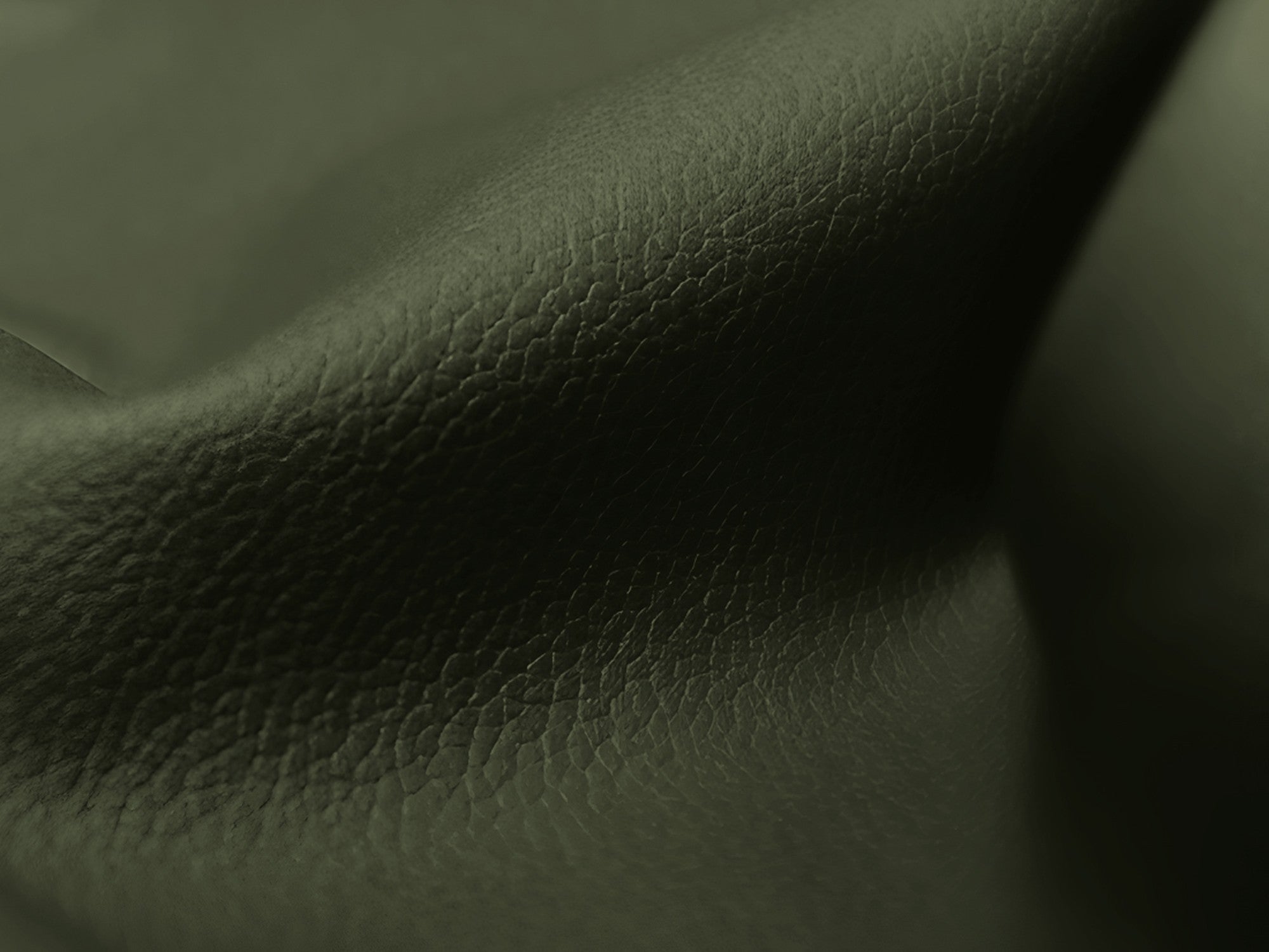 Pouf / module LOKUA dark green eco-leather