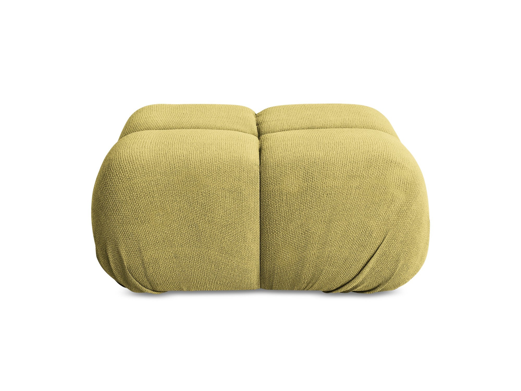 Pouf / module LOKUA lemon chenille