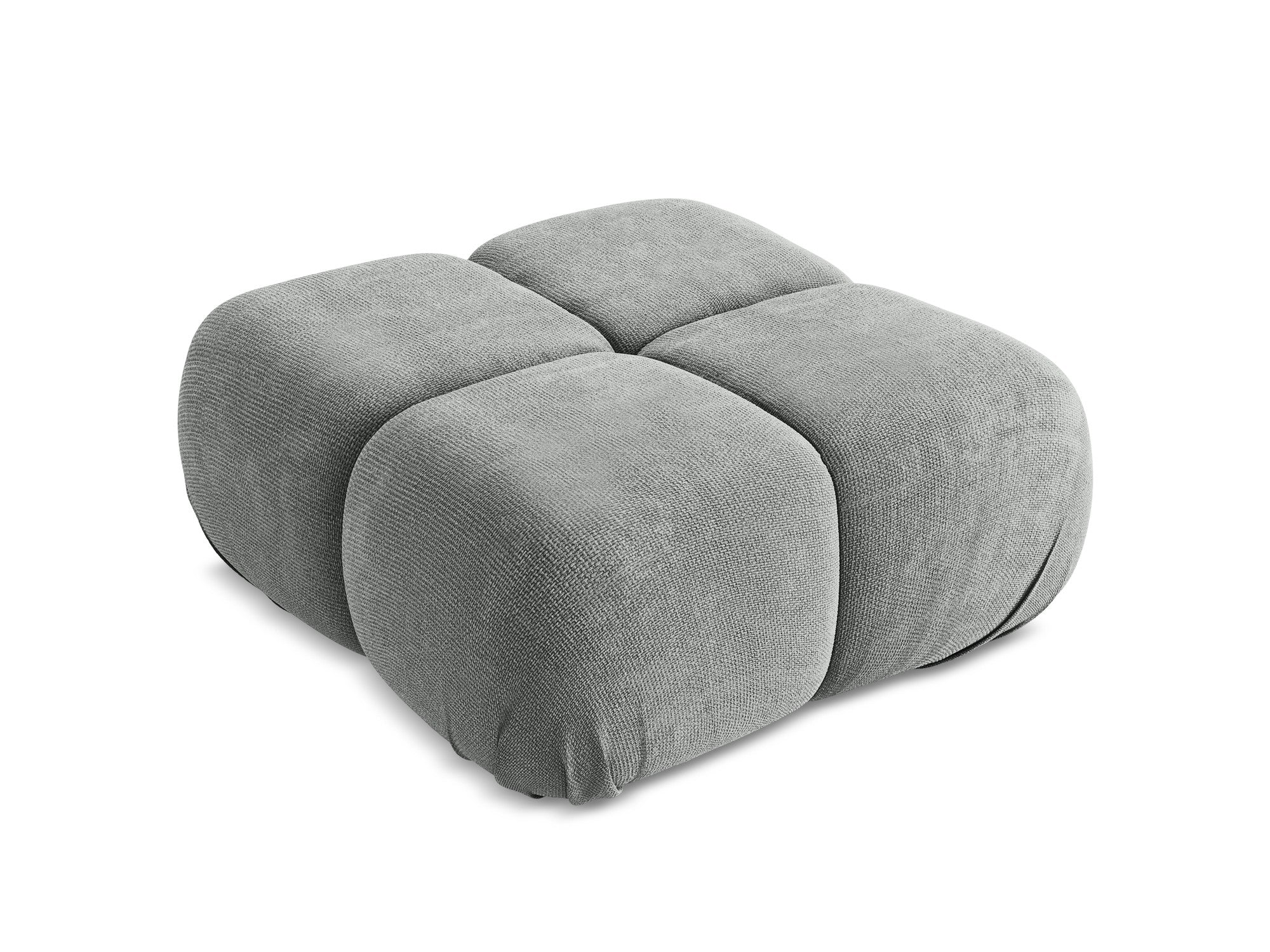 Pouf / module LOKUA gray chenille