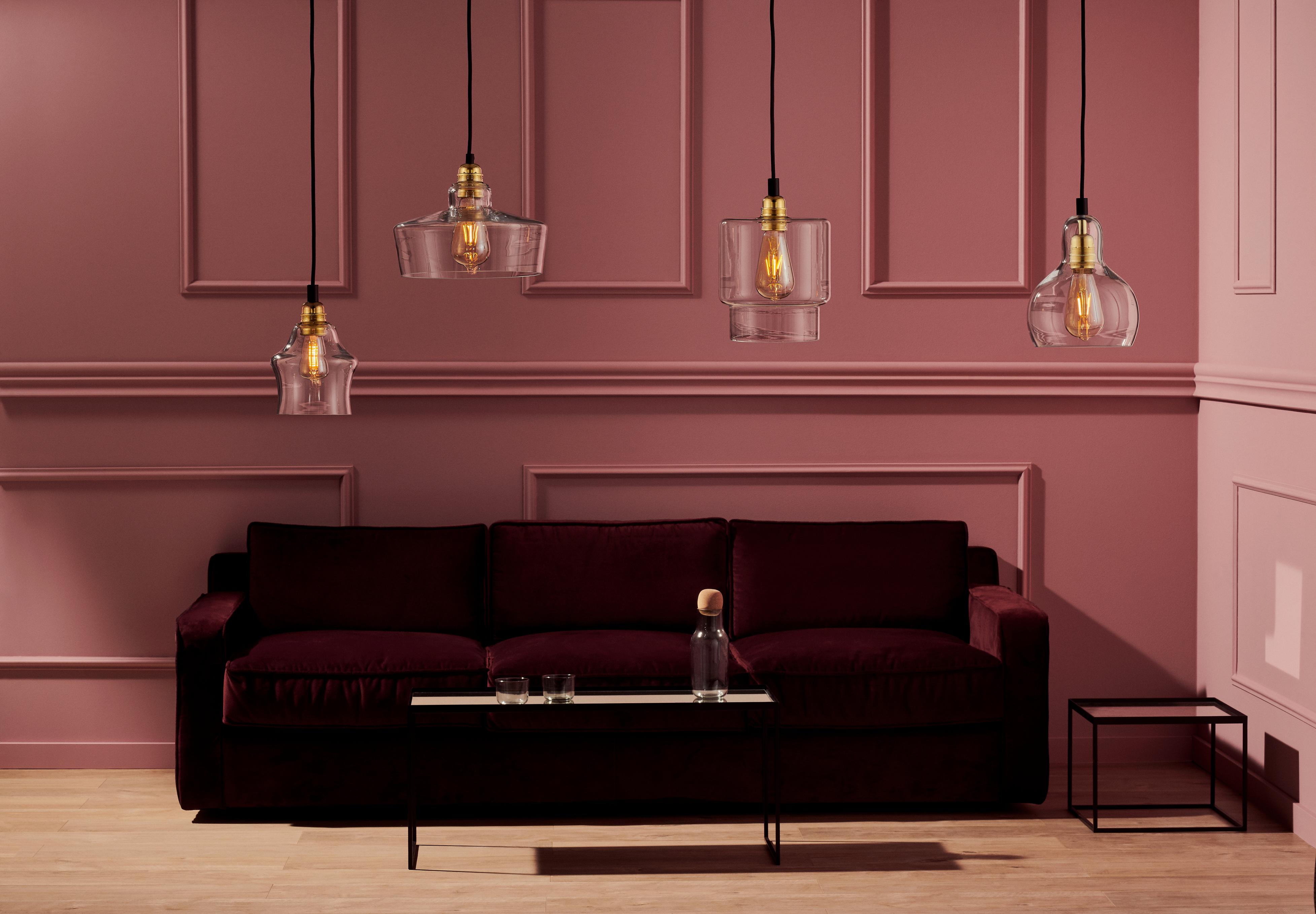 Hanglamp LONGIS II transparant met glanzend chroom