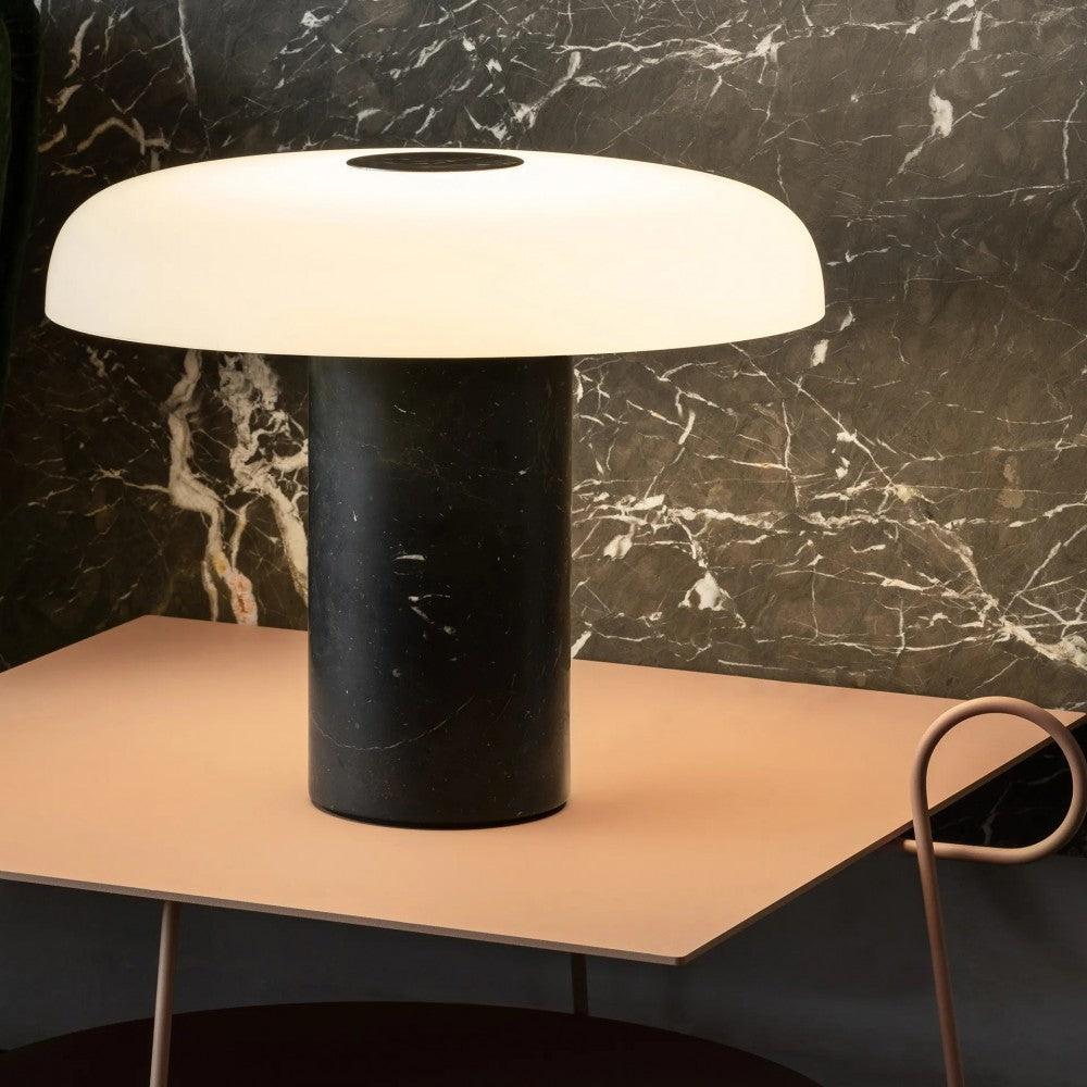 TROPICO Table Lamp Black Marble