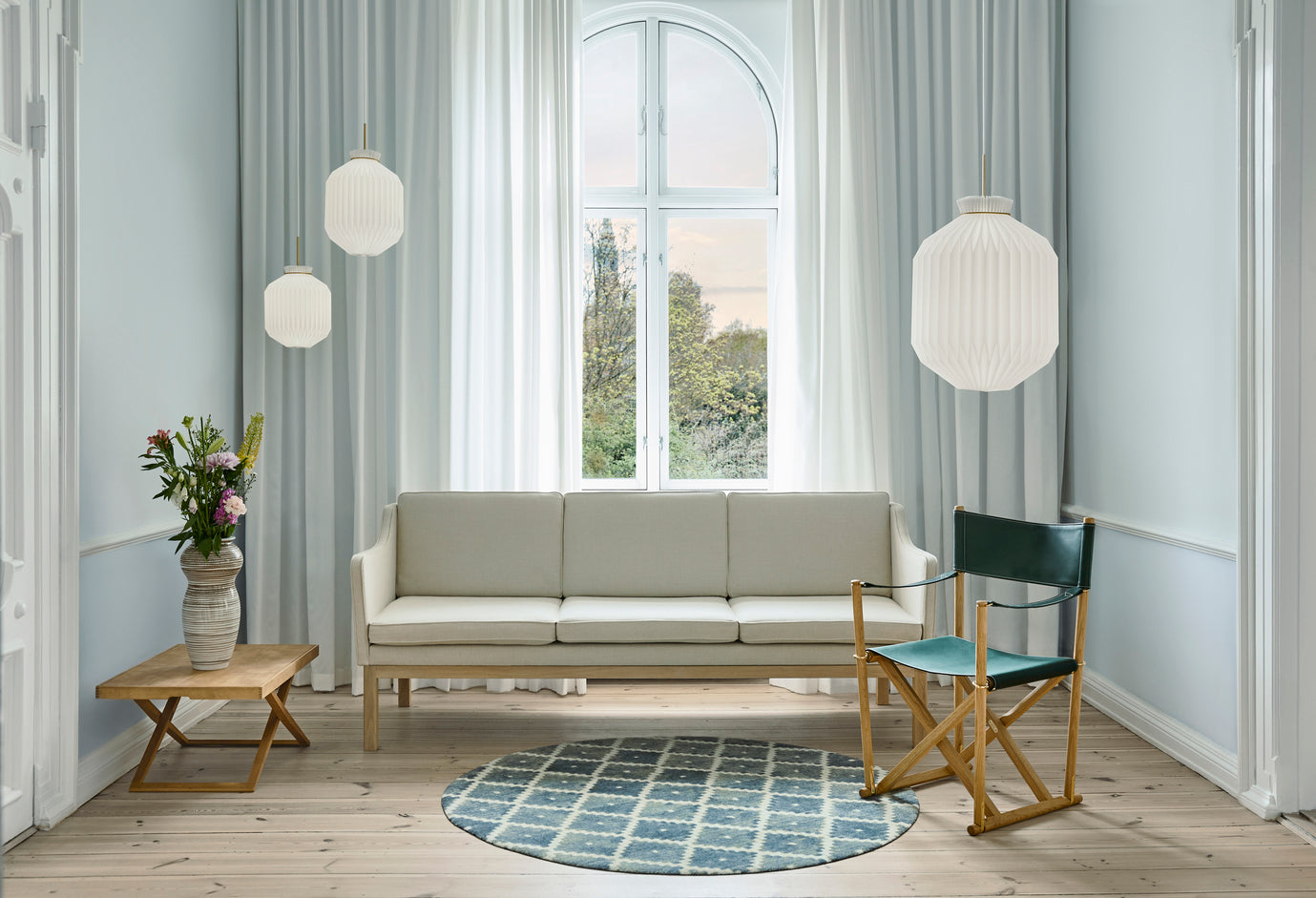 Pendelleuchte MODELL 105 JUBILÄUM weiß