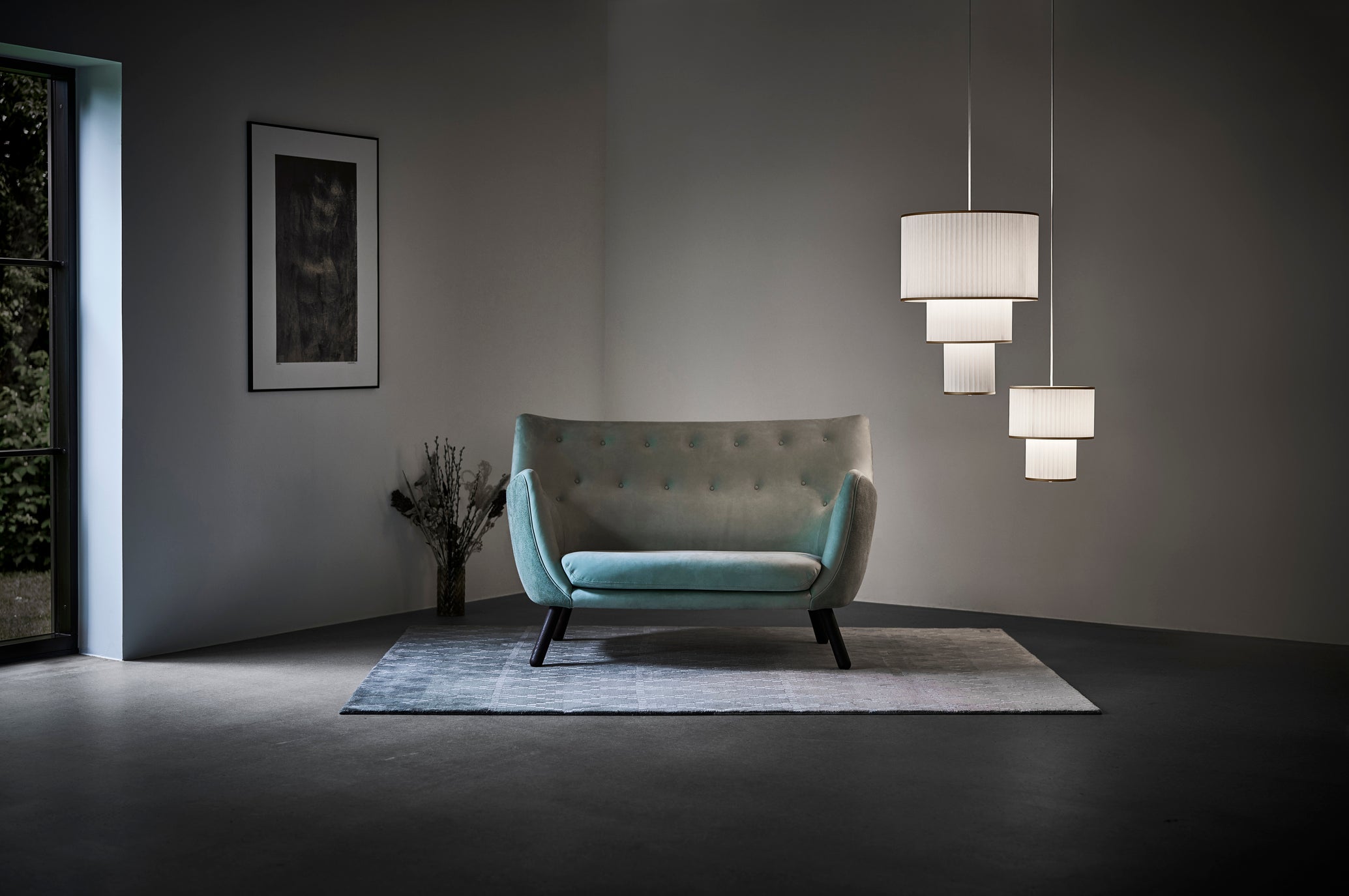 Pendelleuchte MODELL 110 PLIVELLO weiß mit Gold