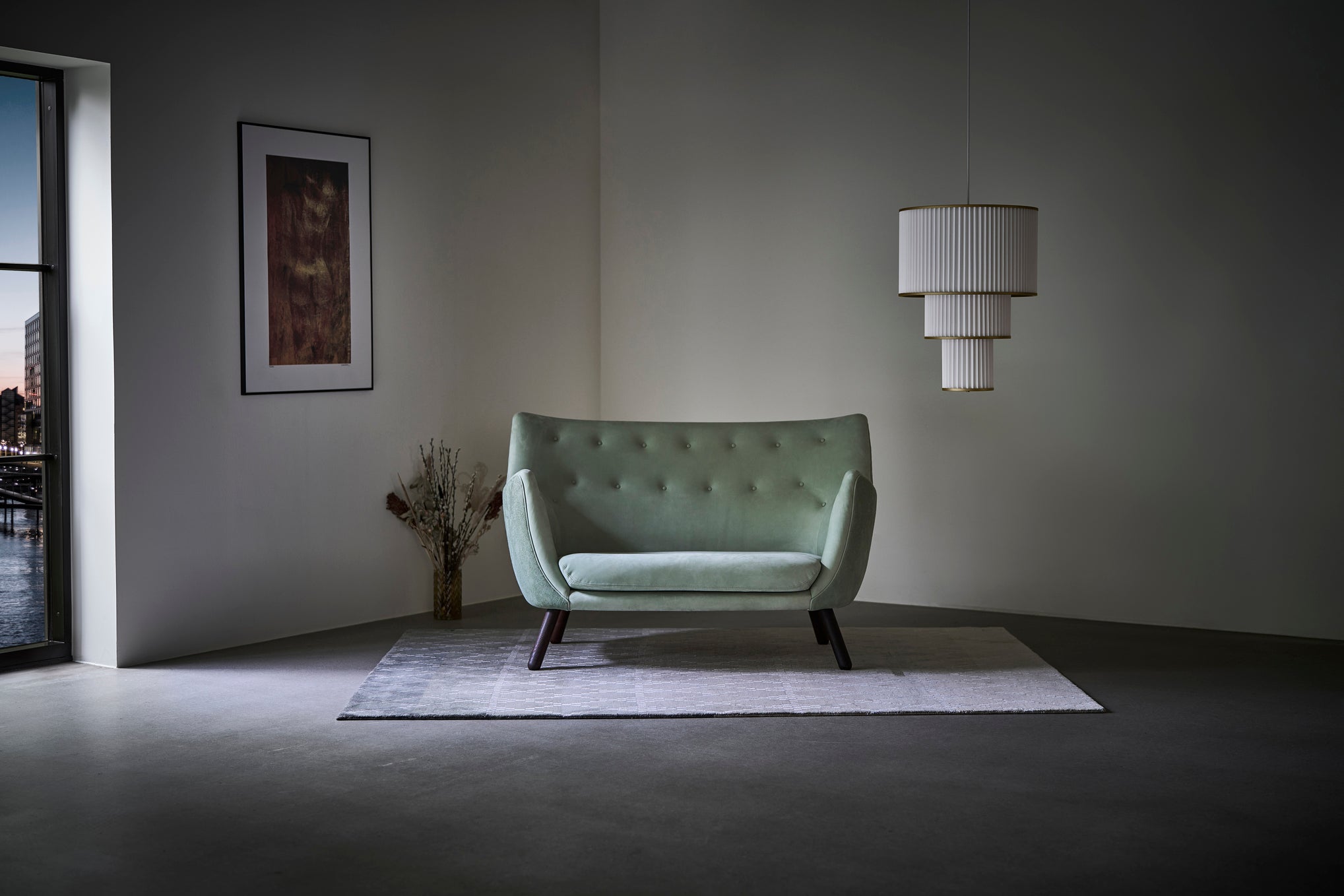 Pendelleuchte MODELL 112 PLIVELLO weiß mit Gold