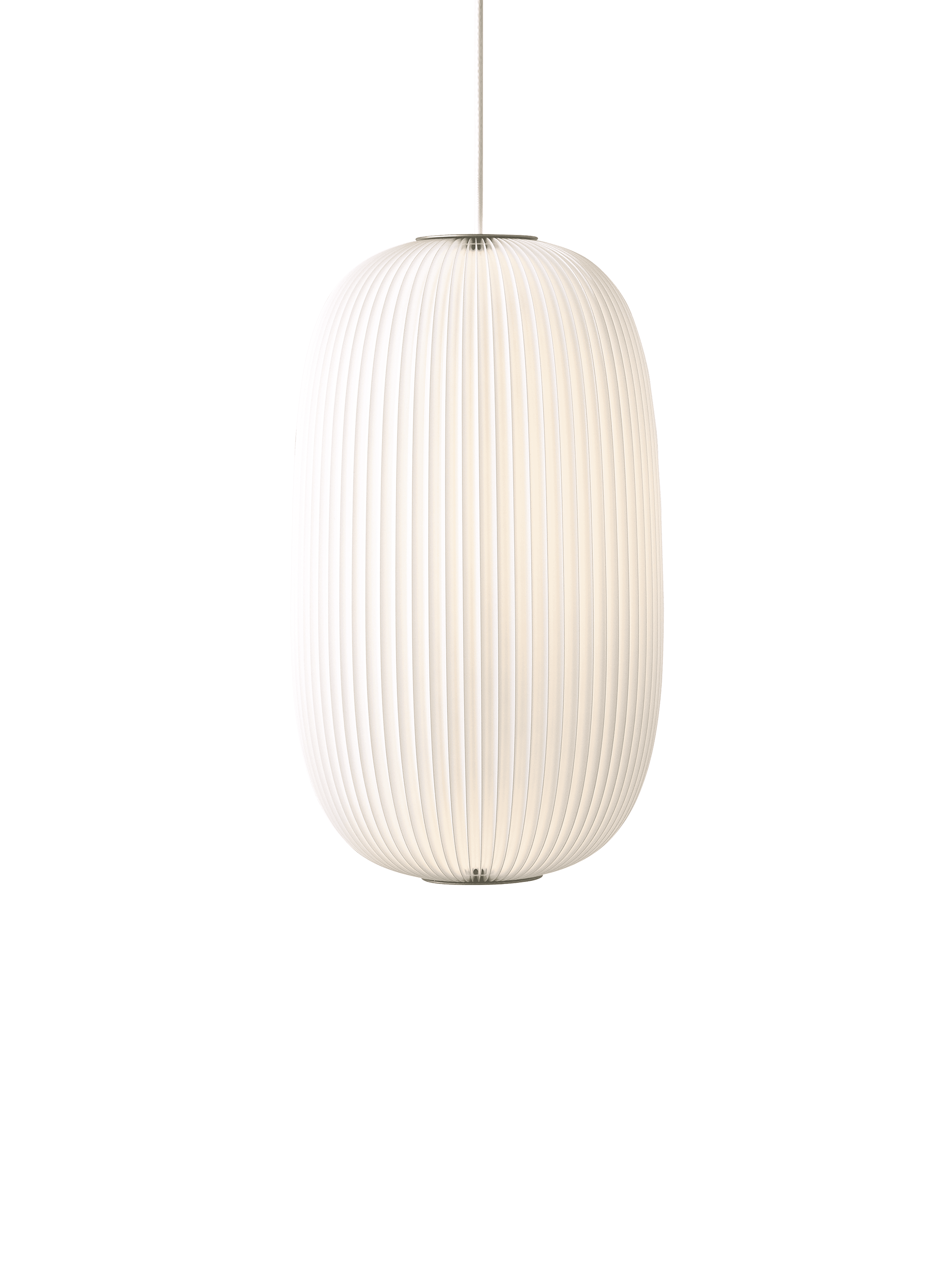 Hanglamp MODEL 133 LAMELLA 2 wit met gouden afwerking