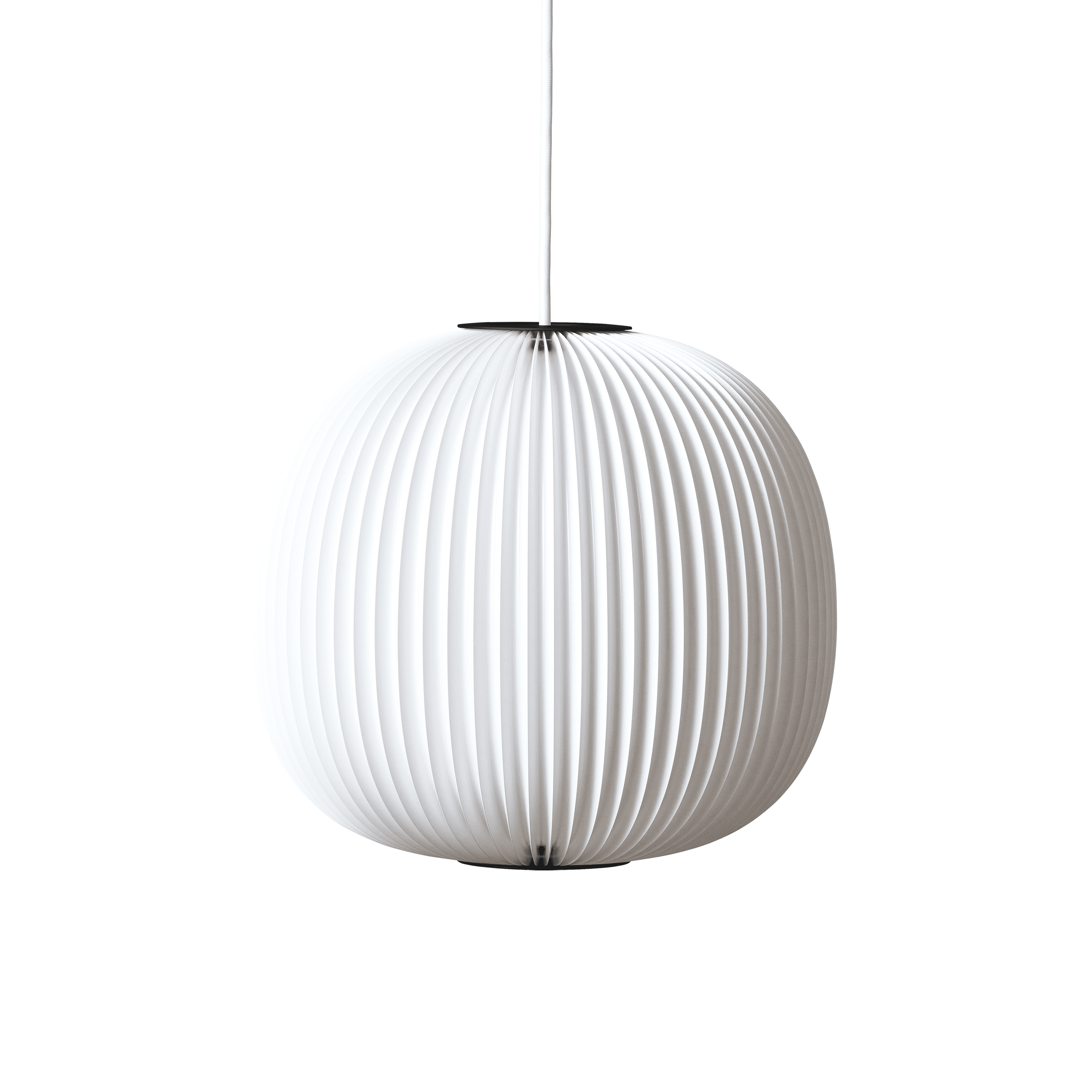 Hanglamp MODEL 134 LAMELLA 3 wit met zwarte afwerking