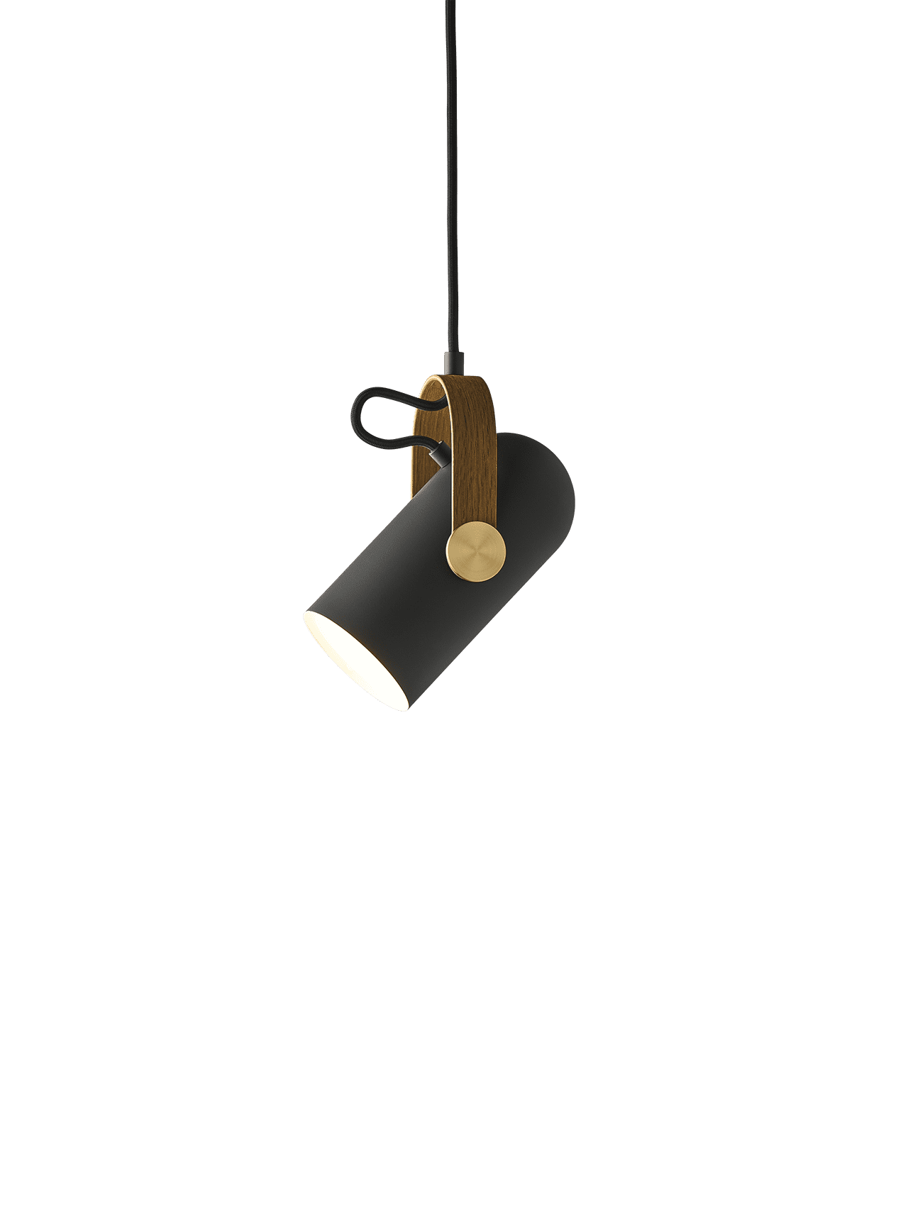 Hanging Lamp MODEL 162 CARRONADE II black with gold