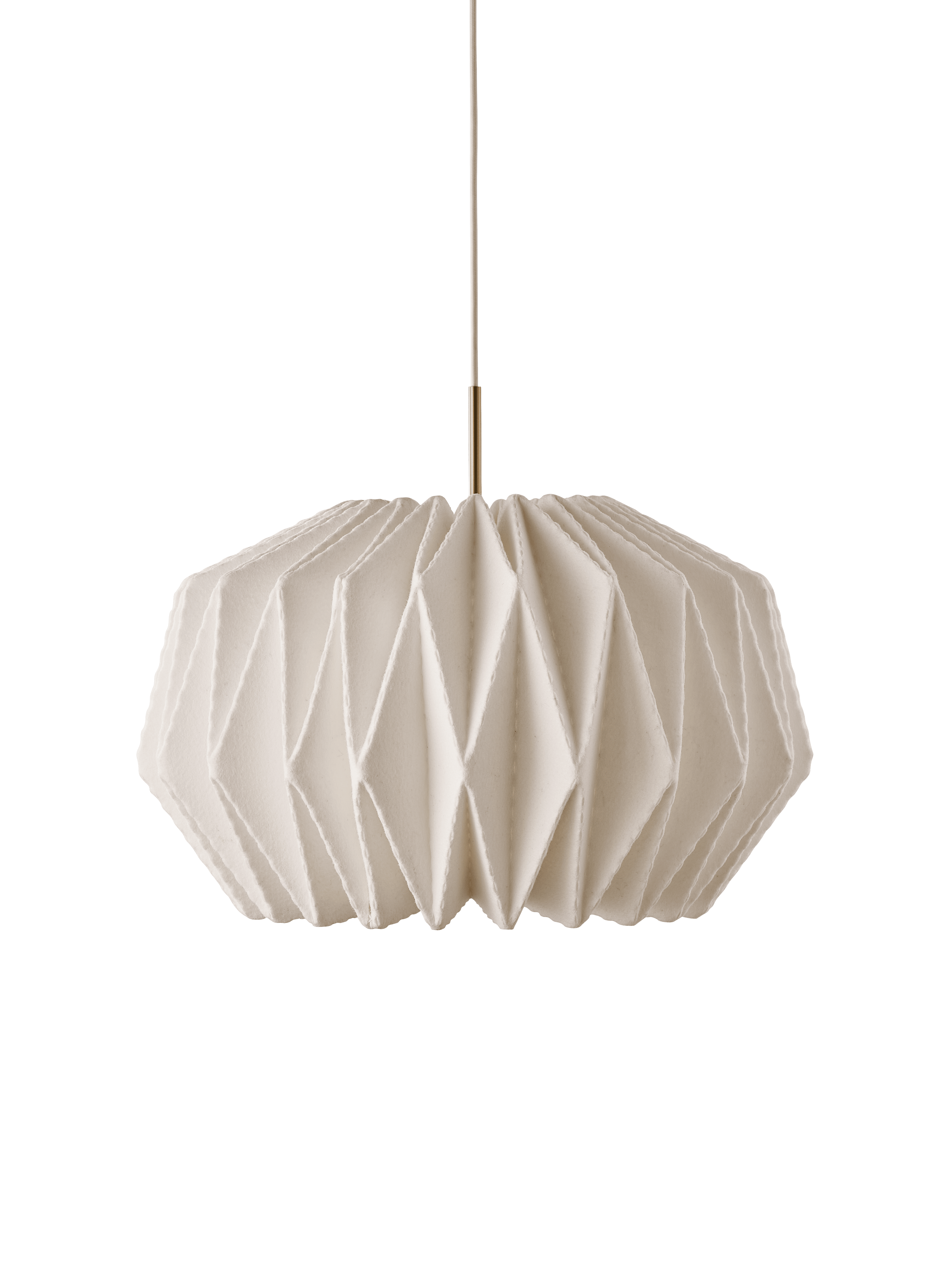 Hanging Lamp MODEL 164 SOFTLY PLEATED white
