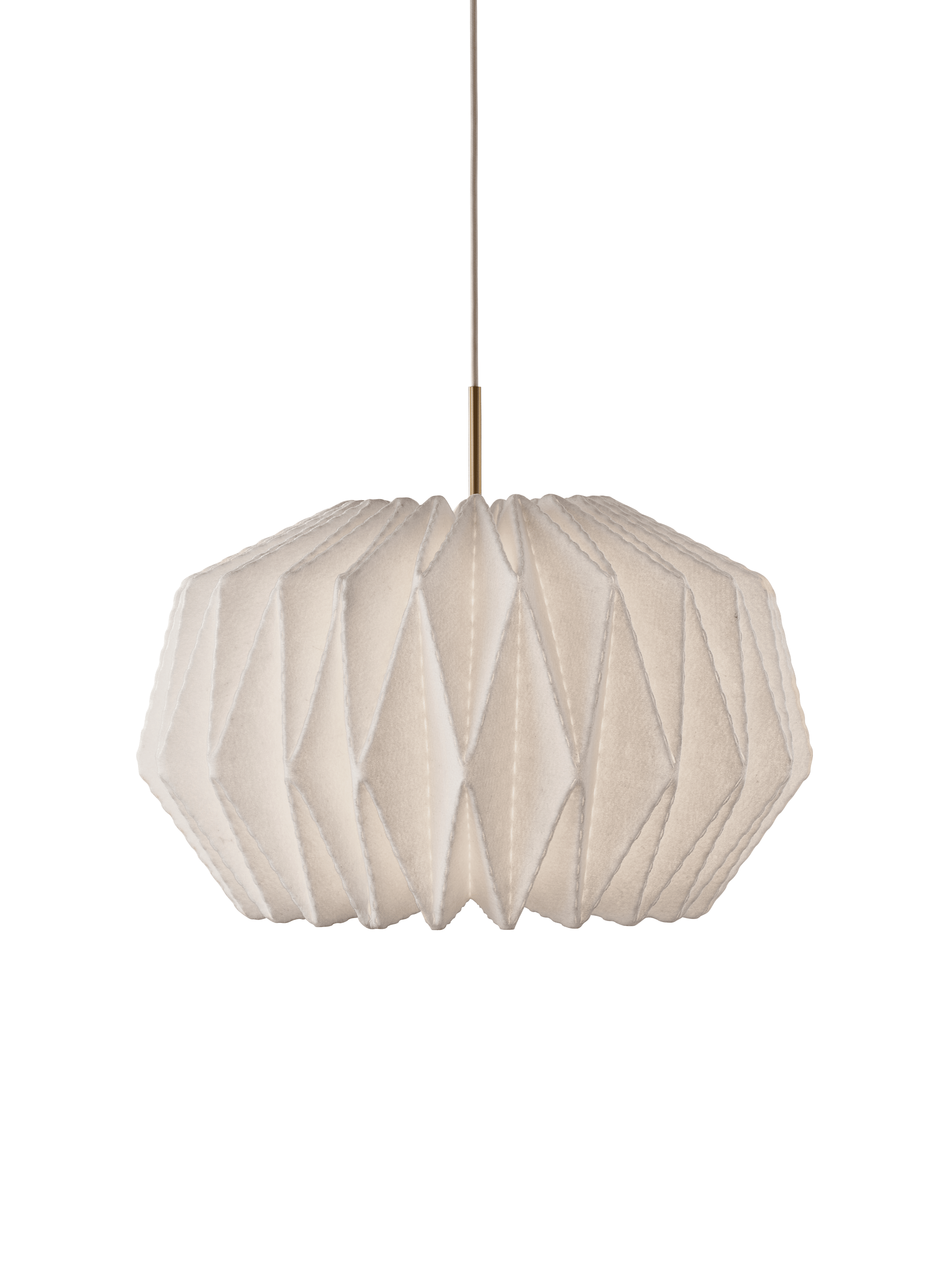 Hanging Lamp MODEL 164 SOFTLY PLEATED white