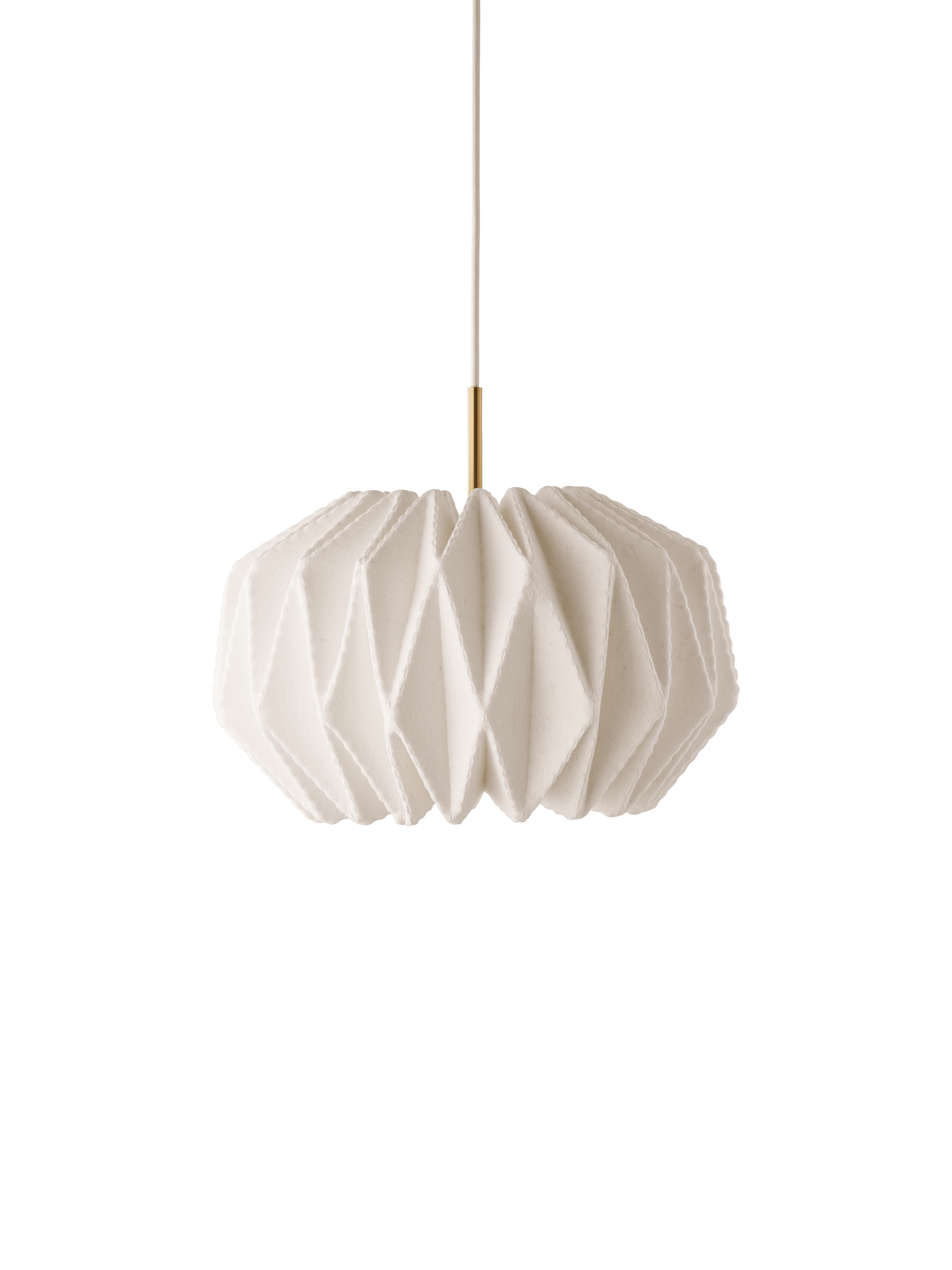 Hanging Lamp MODEL 164 SOFTLY PLEATED white