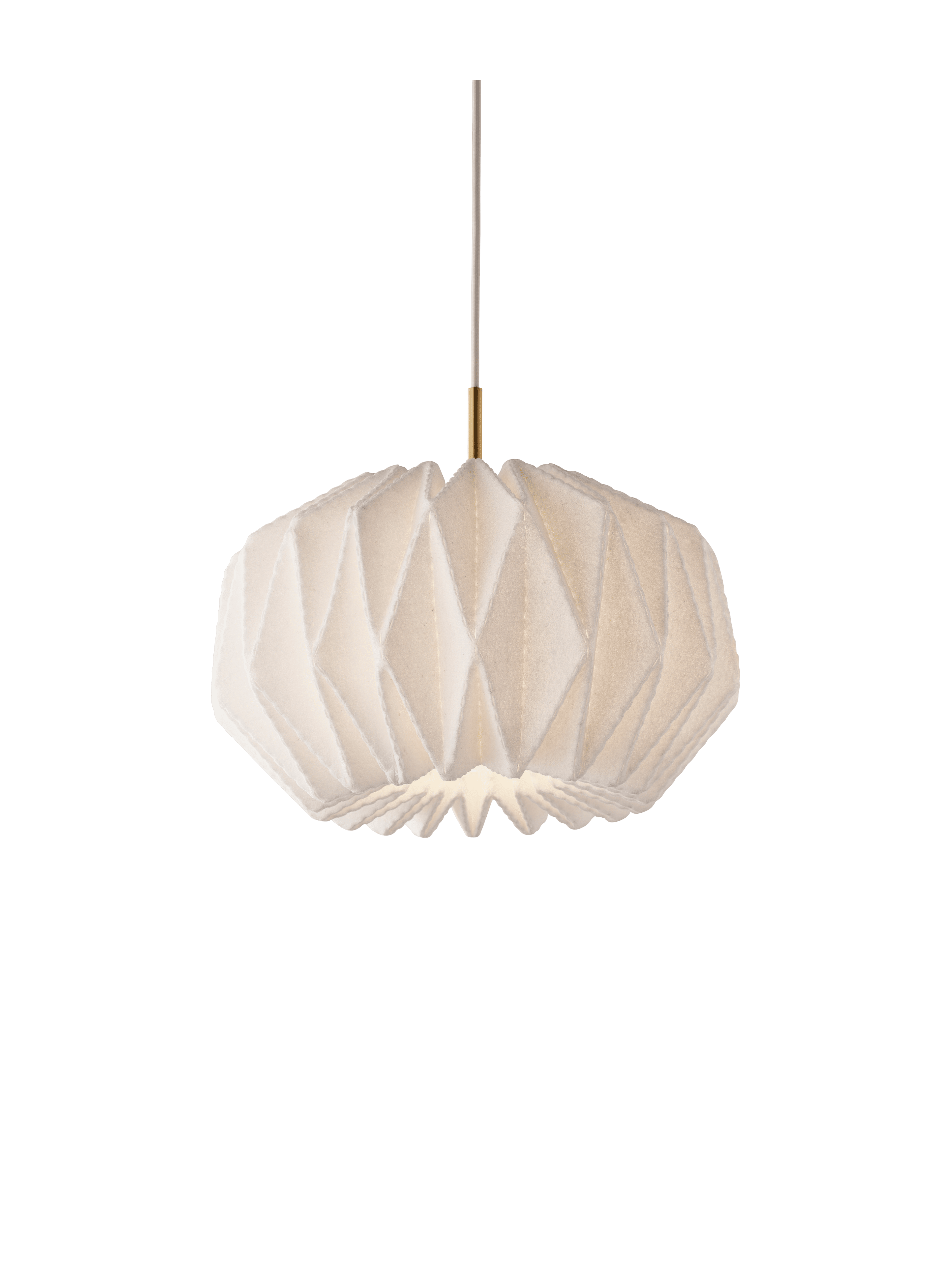Hanging Lamp MODEL 164 SOFTLY PLEATED white