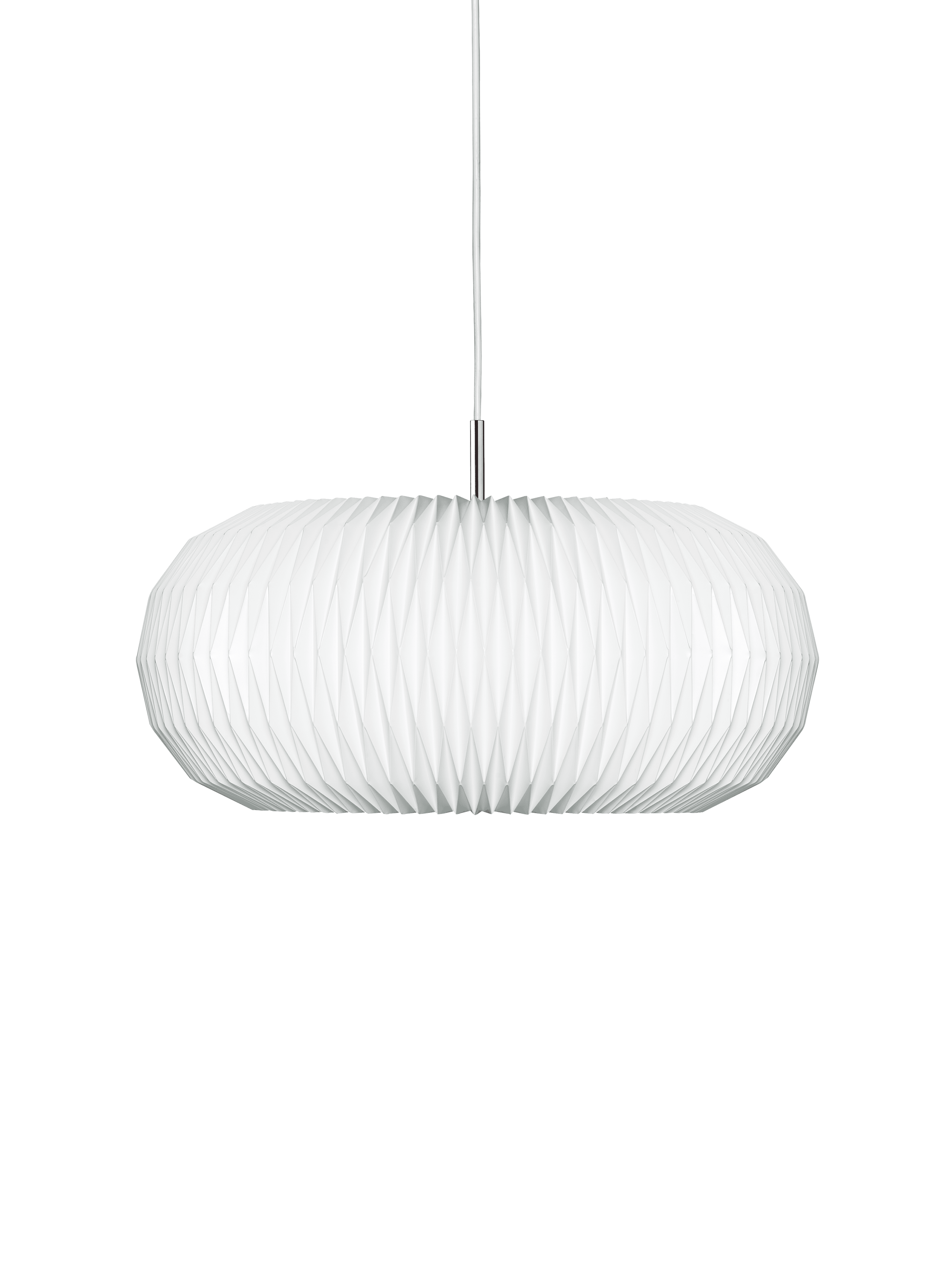 Hanging Lamp MODEL 195 DONUT white with silver