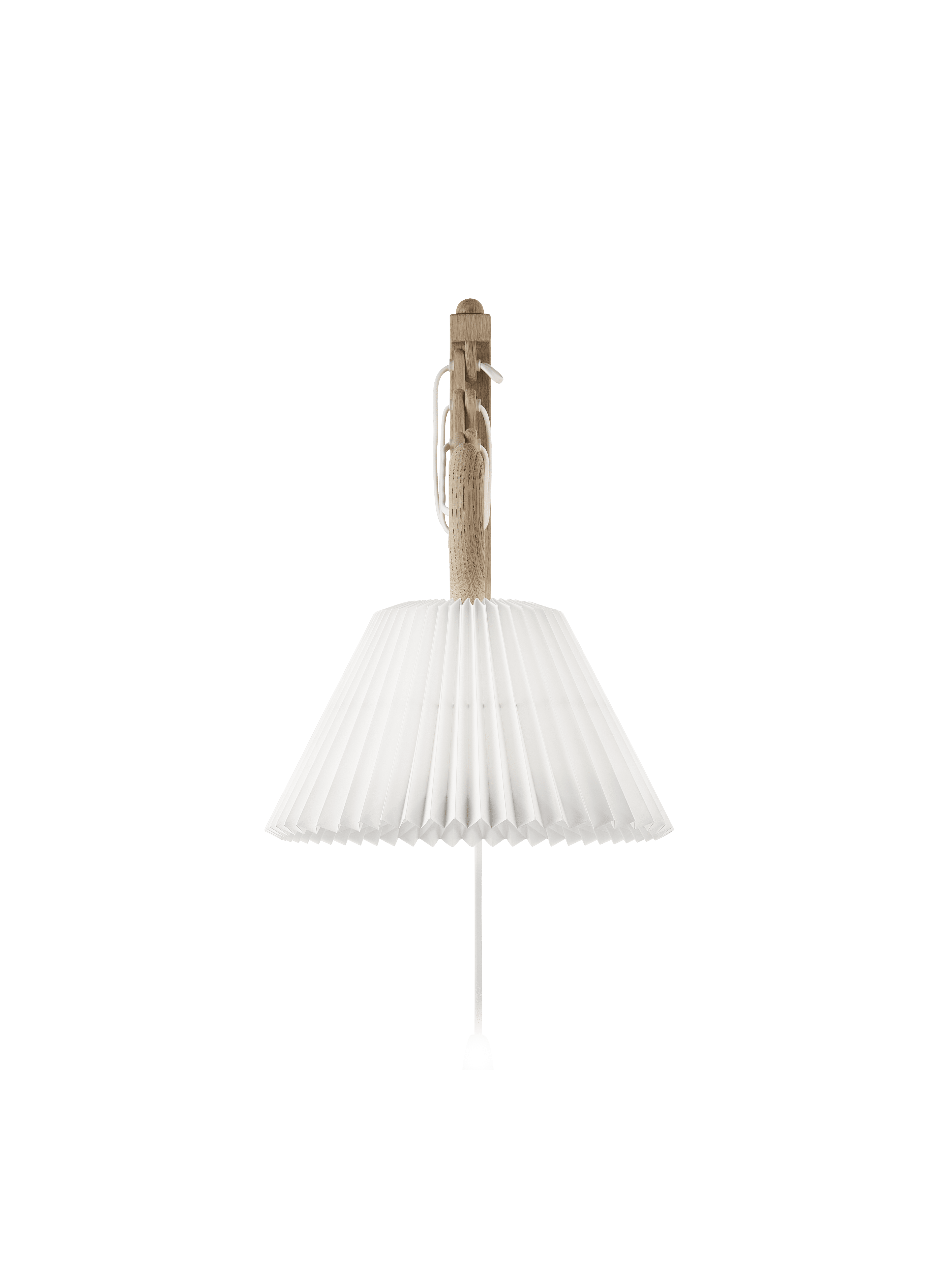 Wall lamp MODEL 223 2/17 SAX white with light oak base