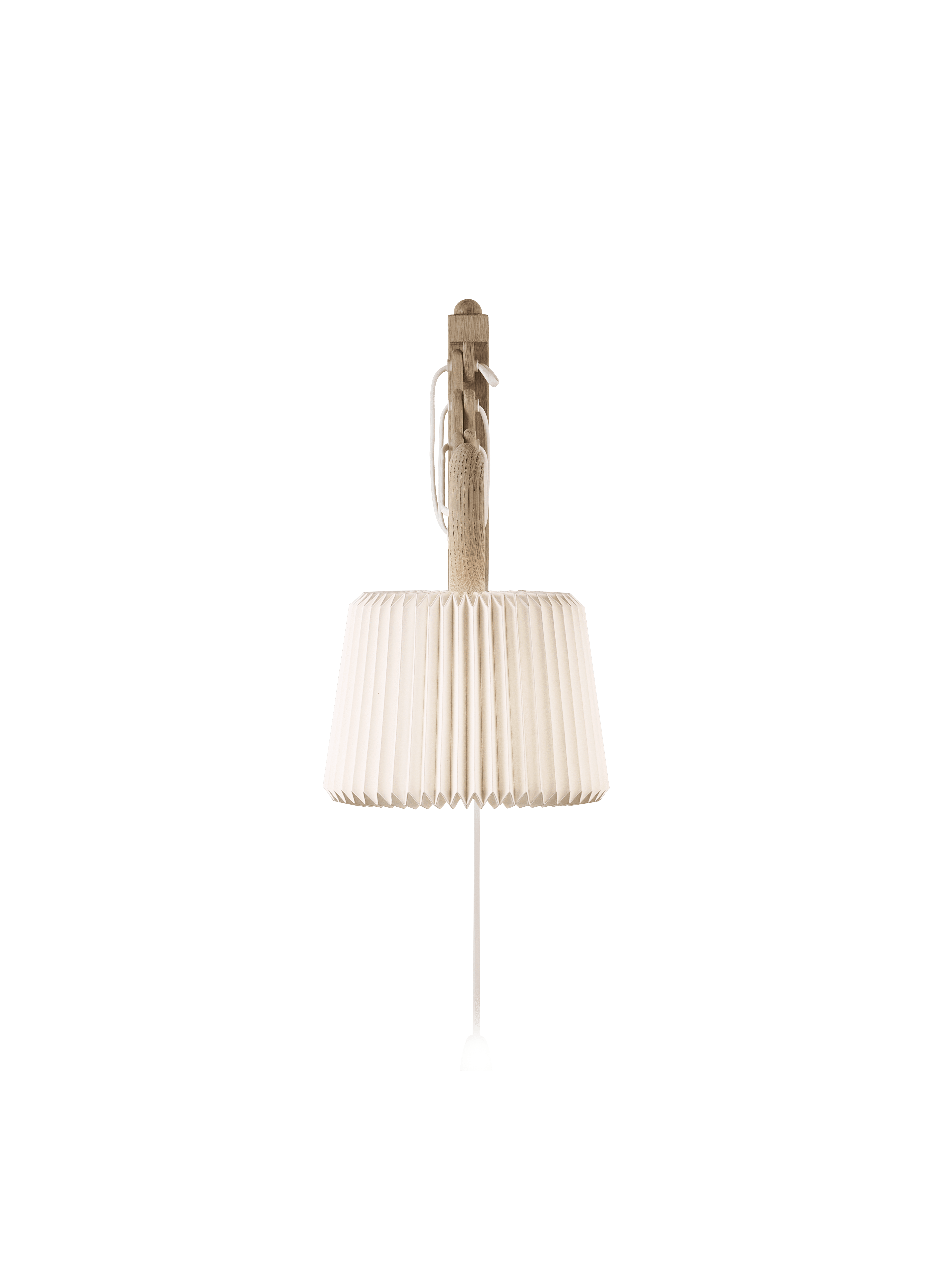 Wall lamp MODEL 233 120 SAX white with light oak base
