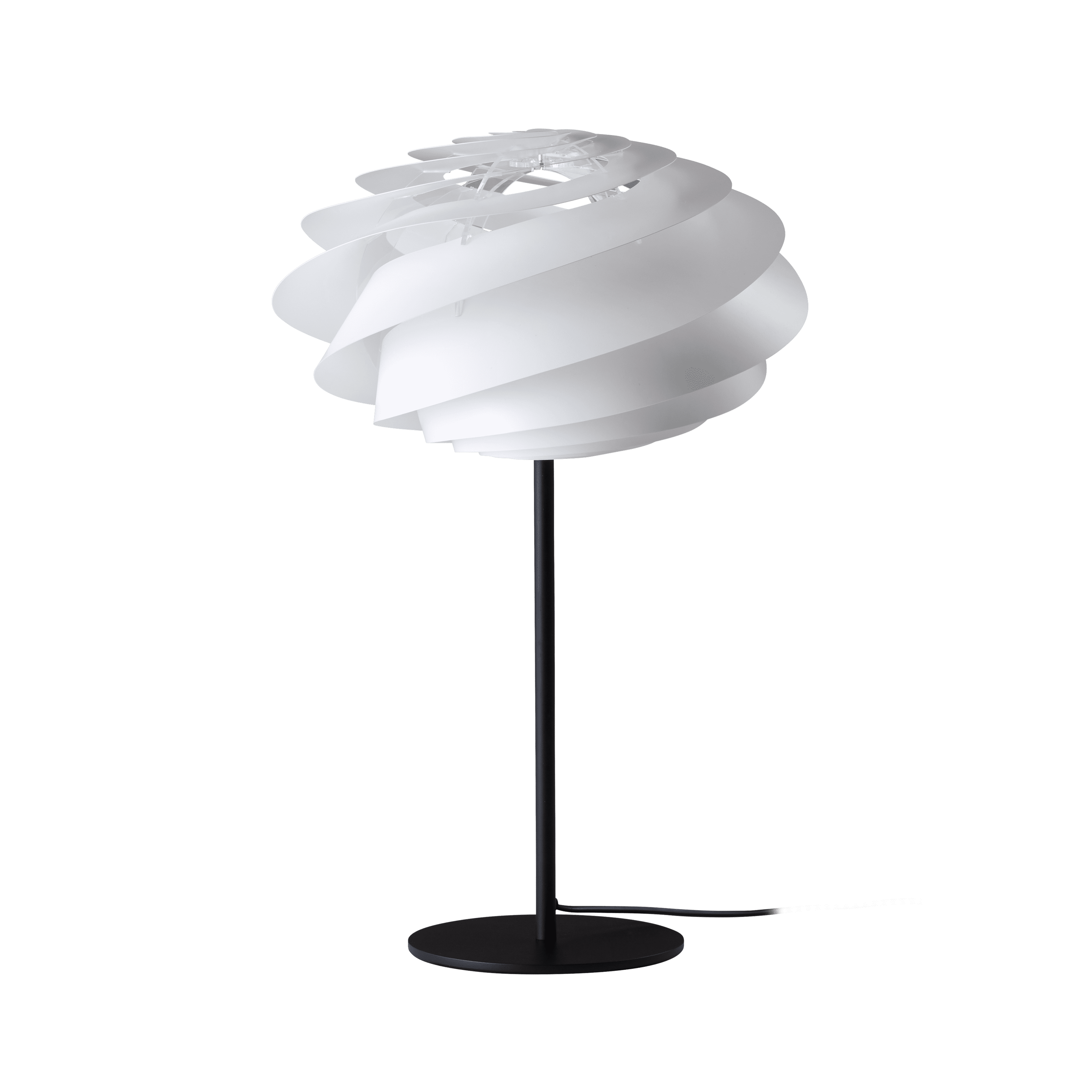 Table lamp MODEL 331 SWIRL white with black base