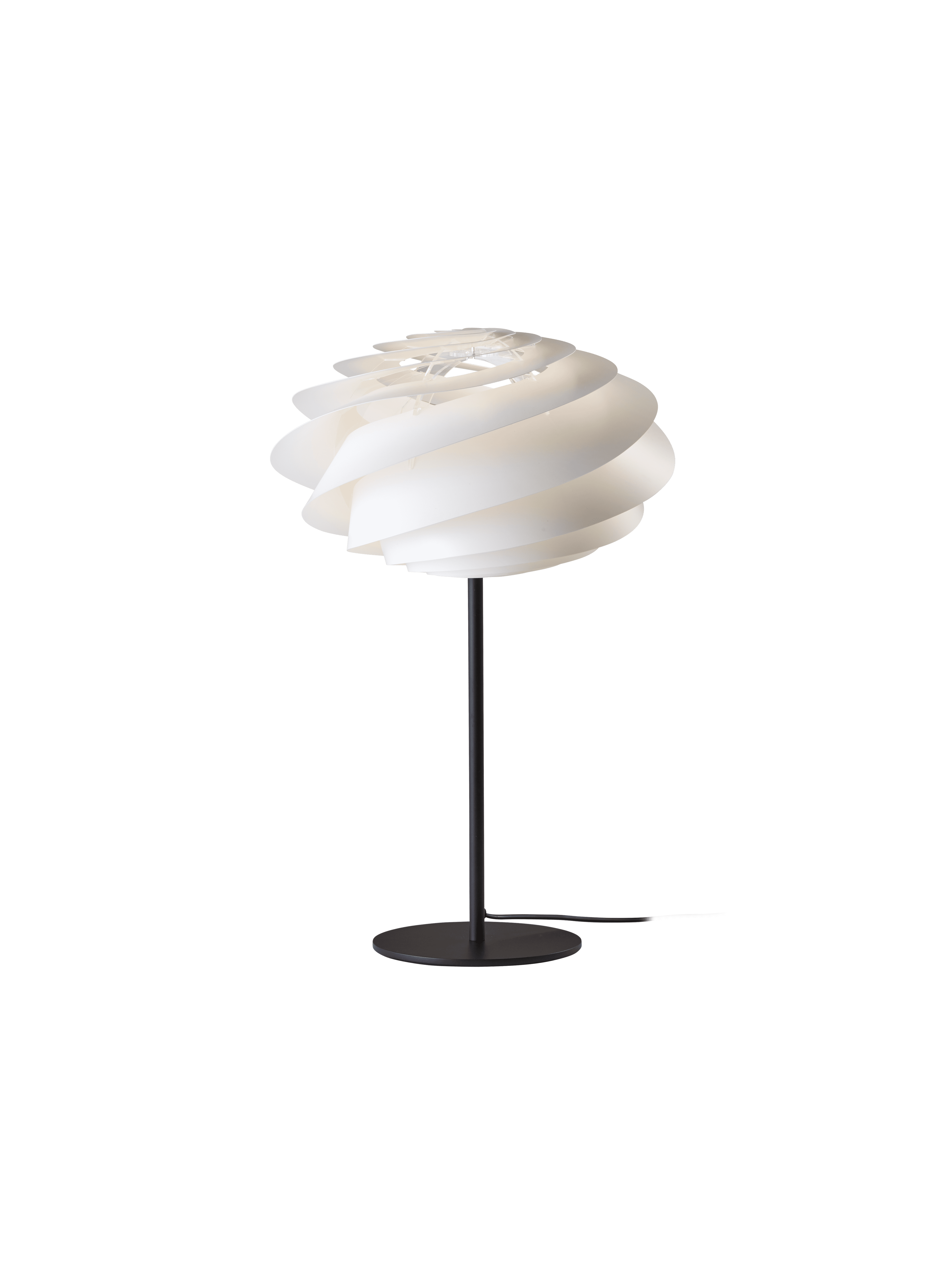 Table lamp MODEL 331 SWIRL white with black base