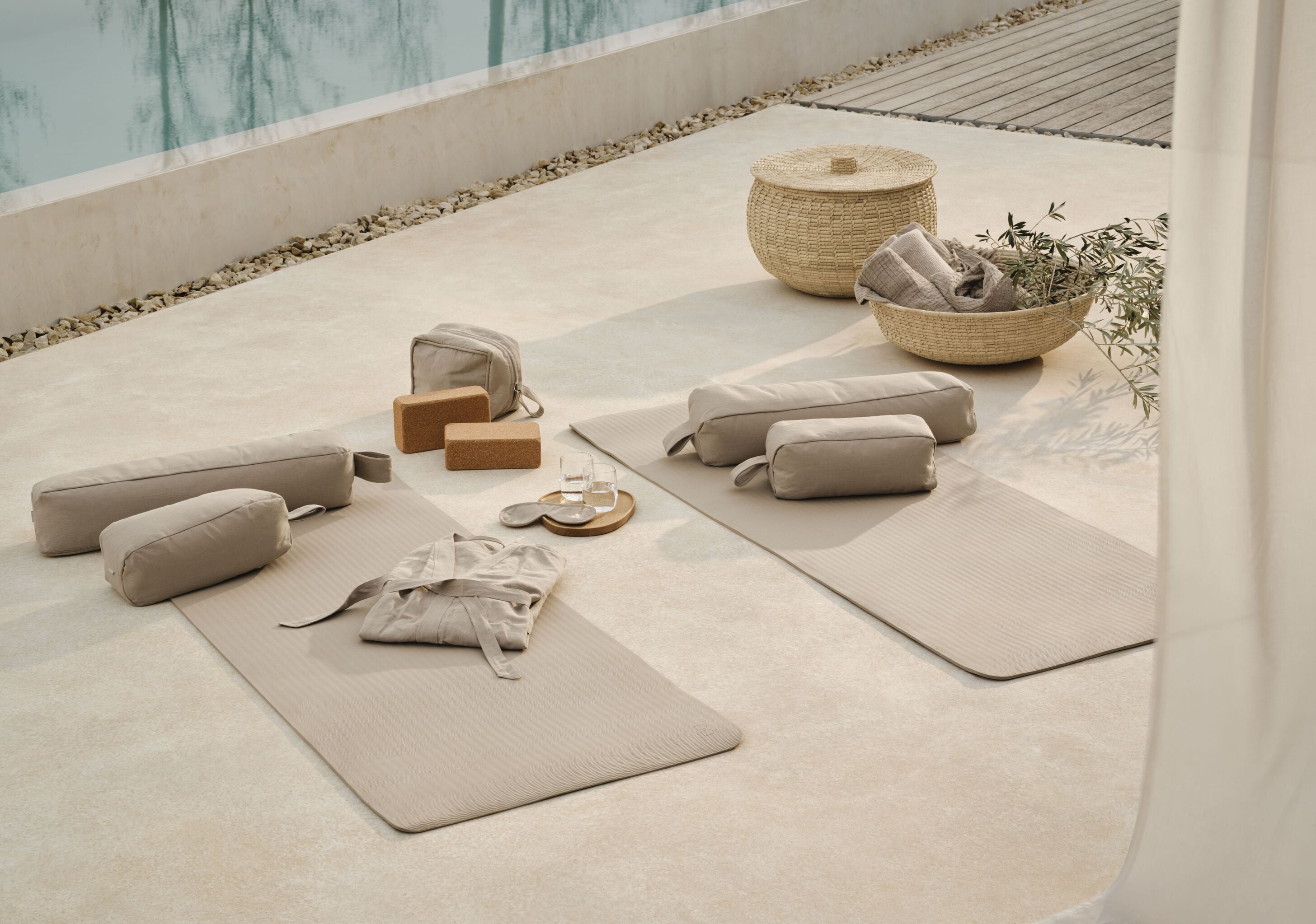 Tulpenkorb Palmblätter