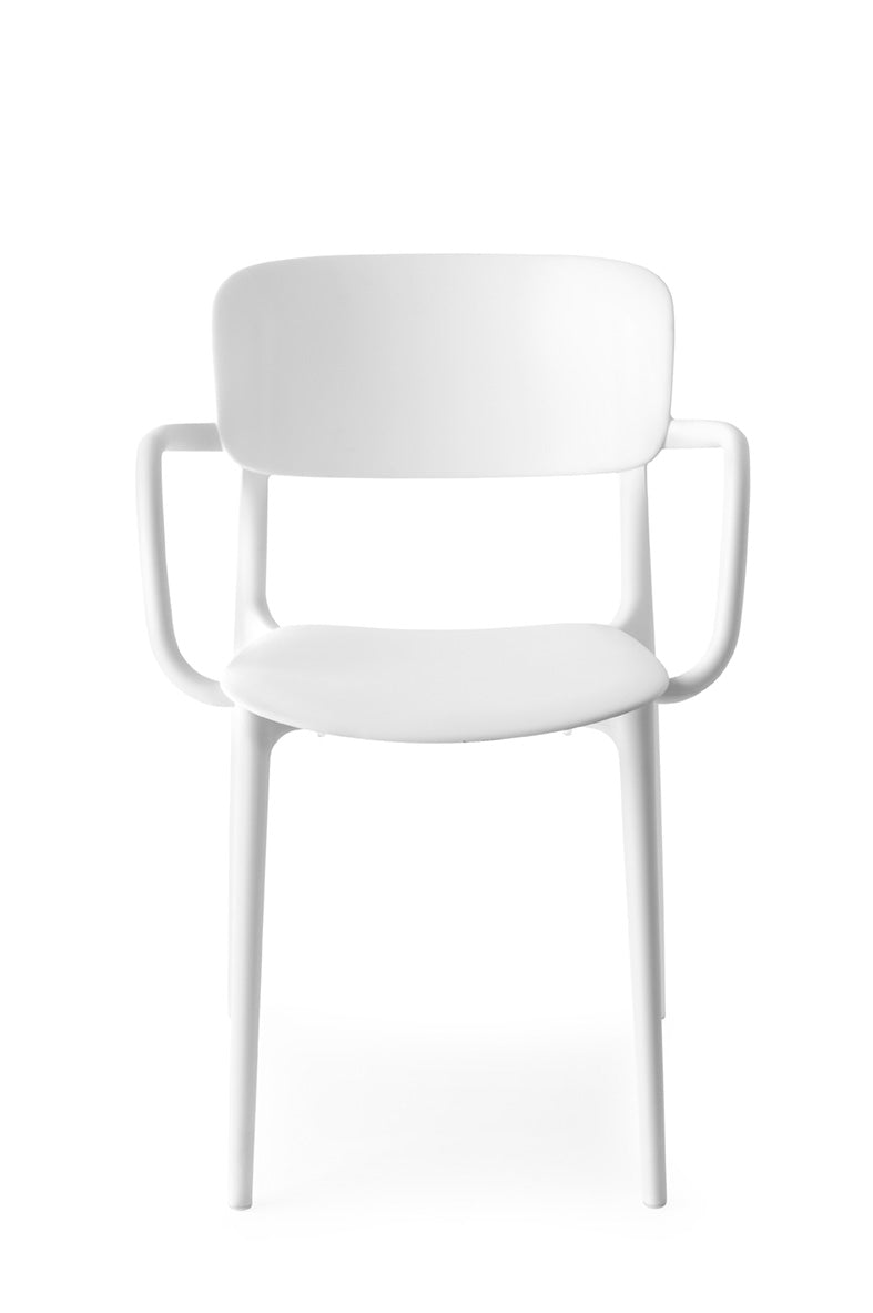 Armchair with Armrests LIBERTY white