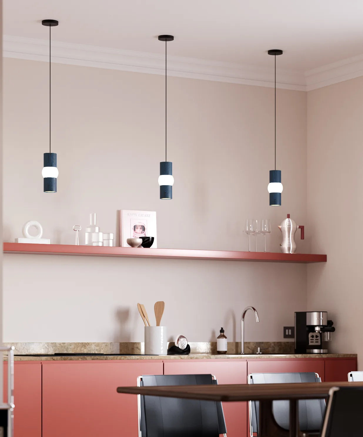 Hanglamp LIGHTBONE blauwe eik