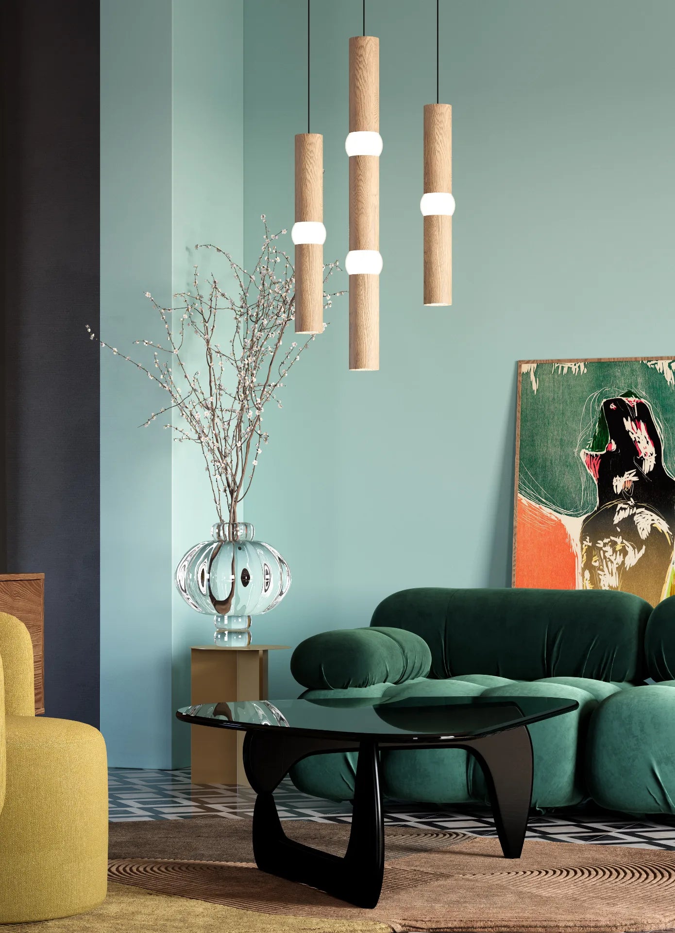 Lampa wisząca LIGHTBONE dąb