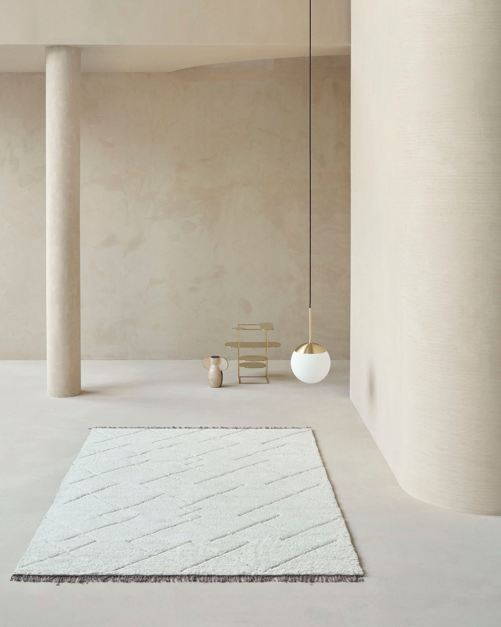 Dywan TORUN beżowy z czarnym