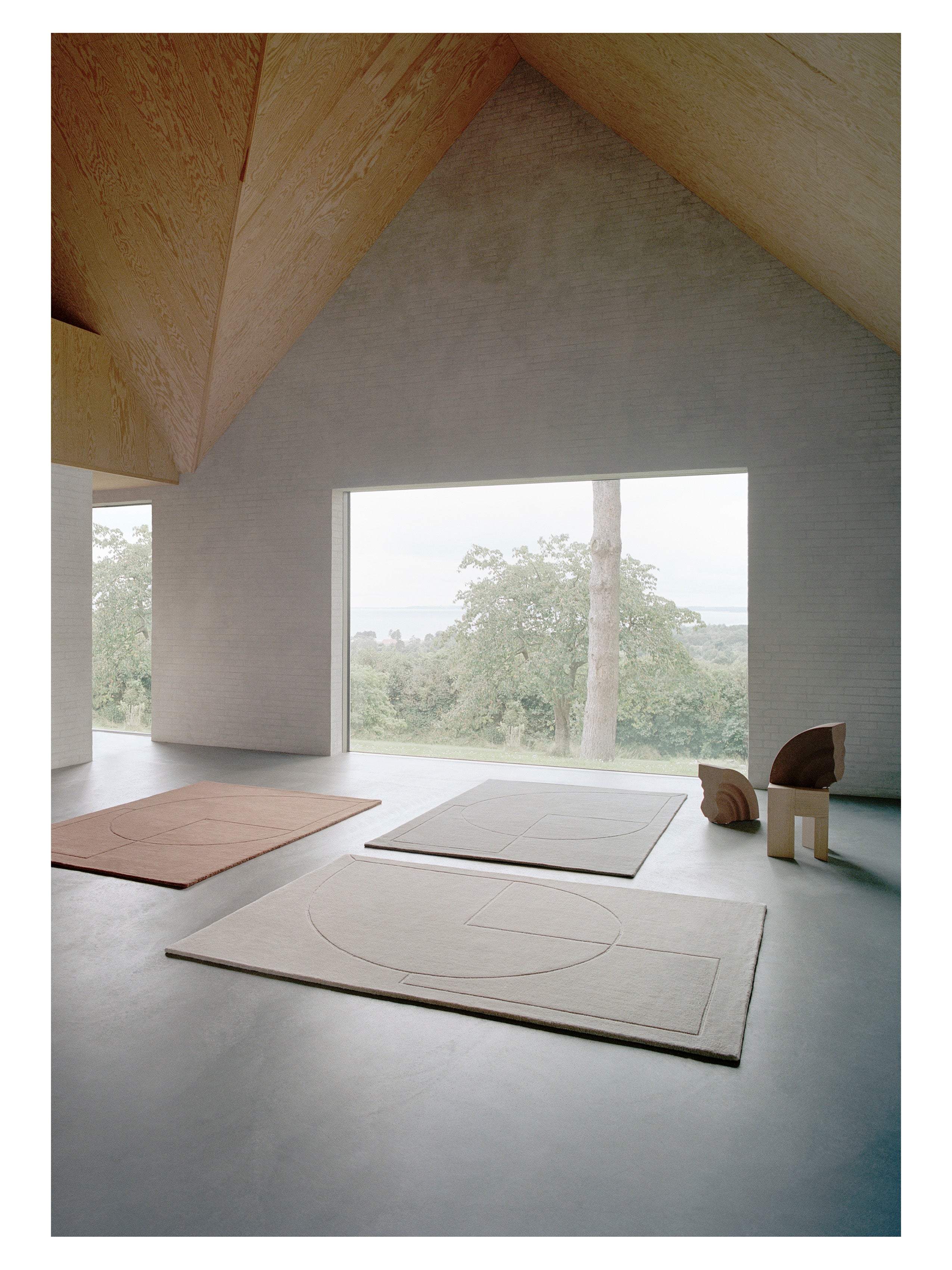 Vloerkleed LINEAL POEM grijs