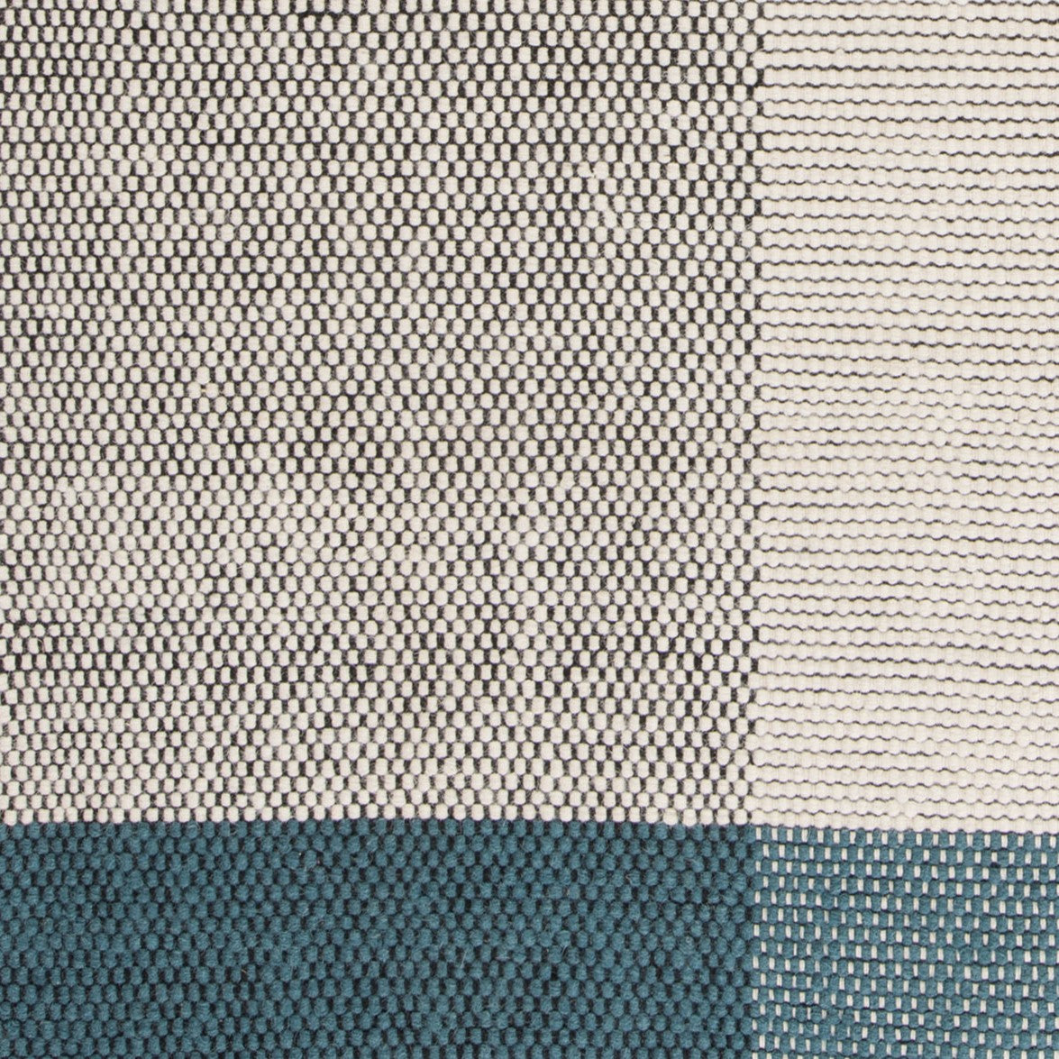 POMEZIA Rug - PETROL gray with sea green