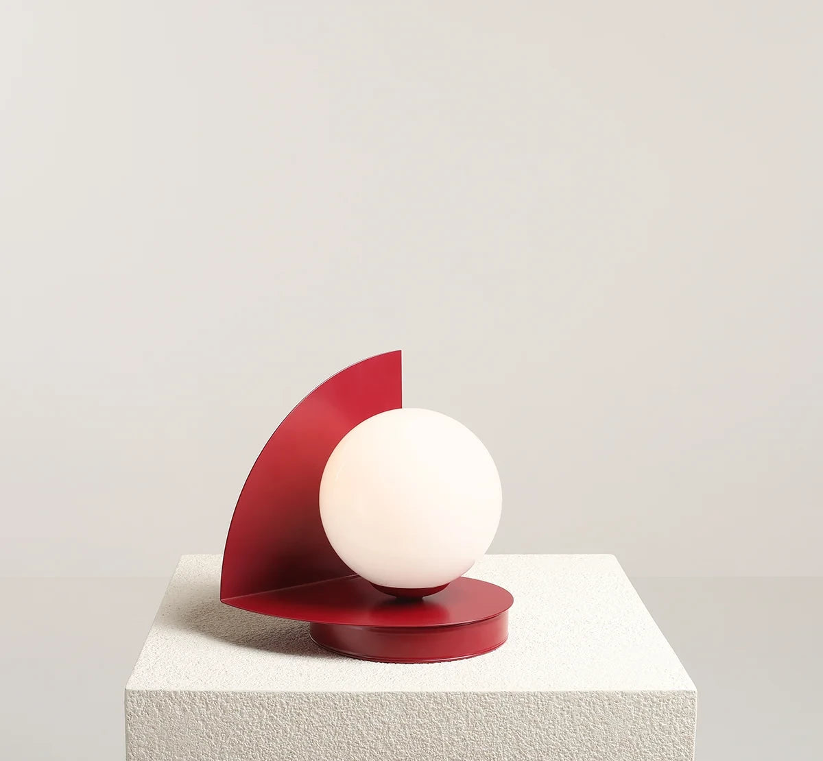 Loop red table lamp