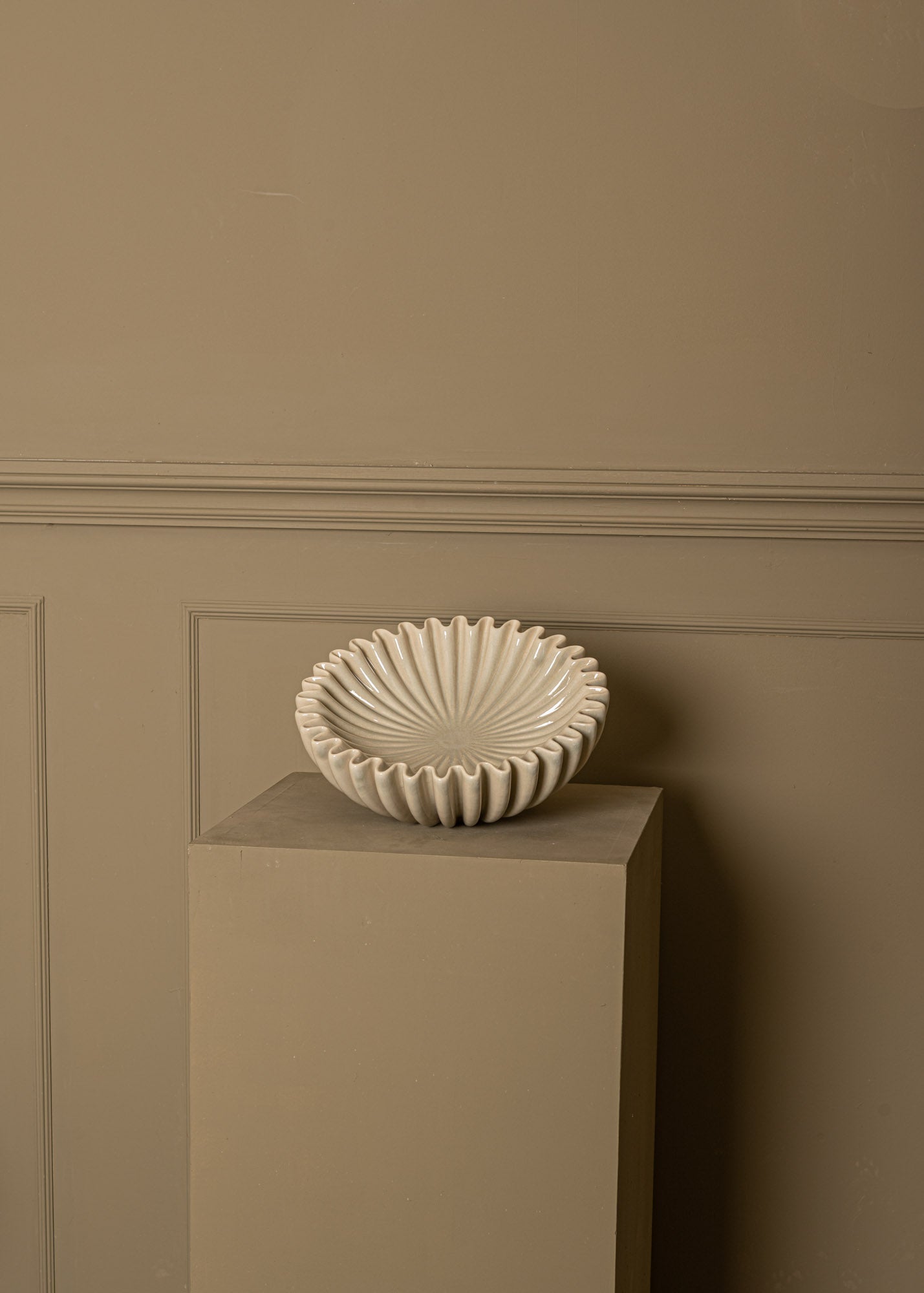 Misa LOTUSO aus Keramik in Sandfarbe
