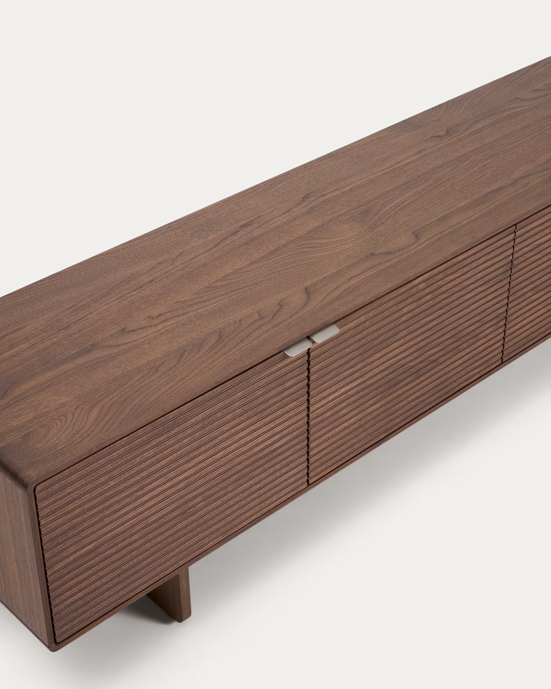 RTV-Sideboard NORLEN dunkelbraun Nussbaumfurnier