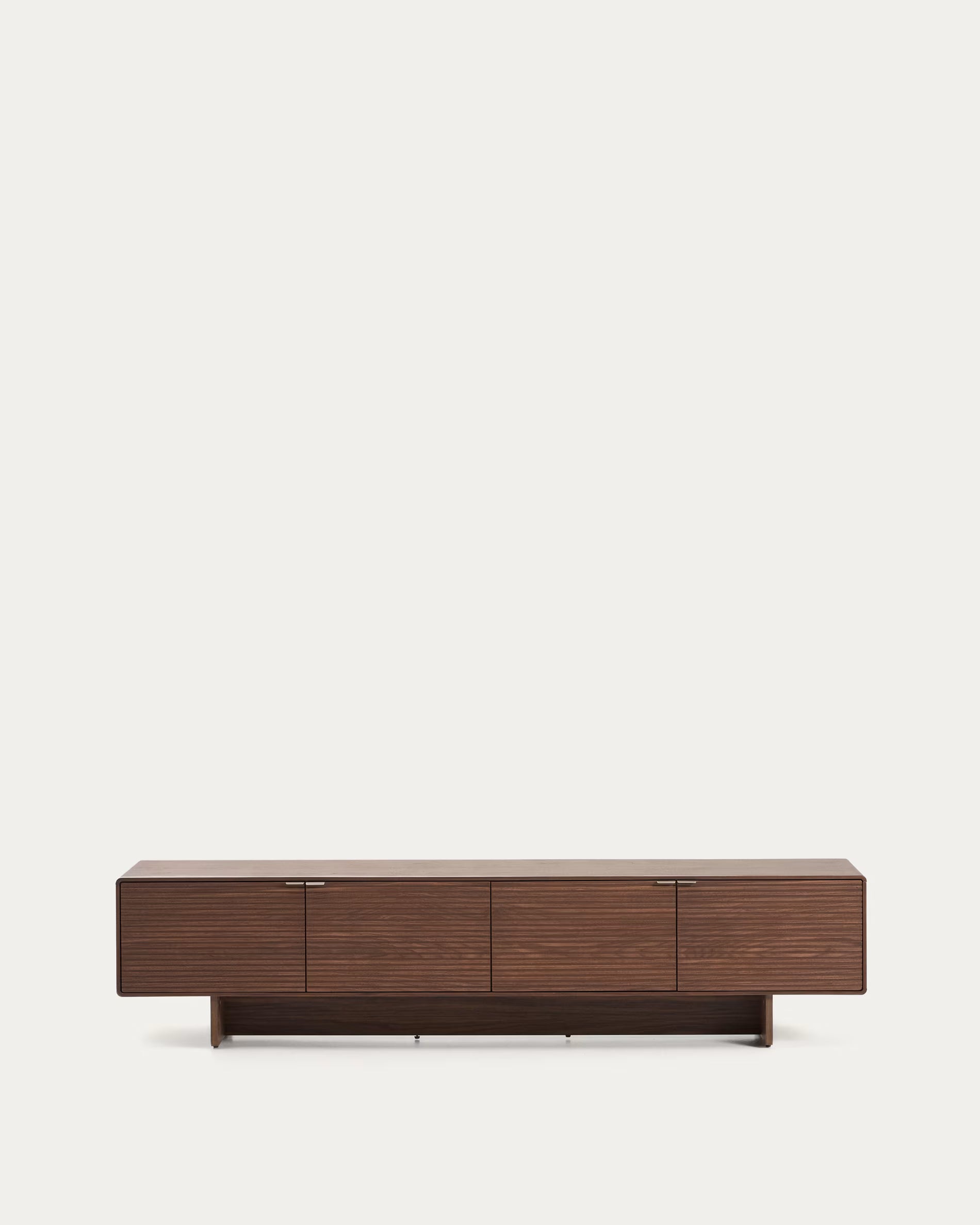 RTV-Sideboard NORLEN dunkelbraun Nussbaumfurnier