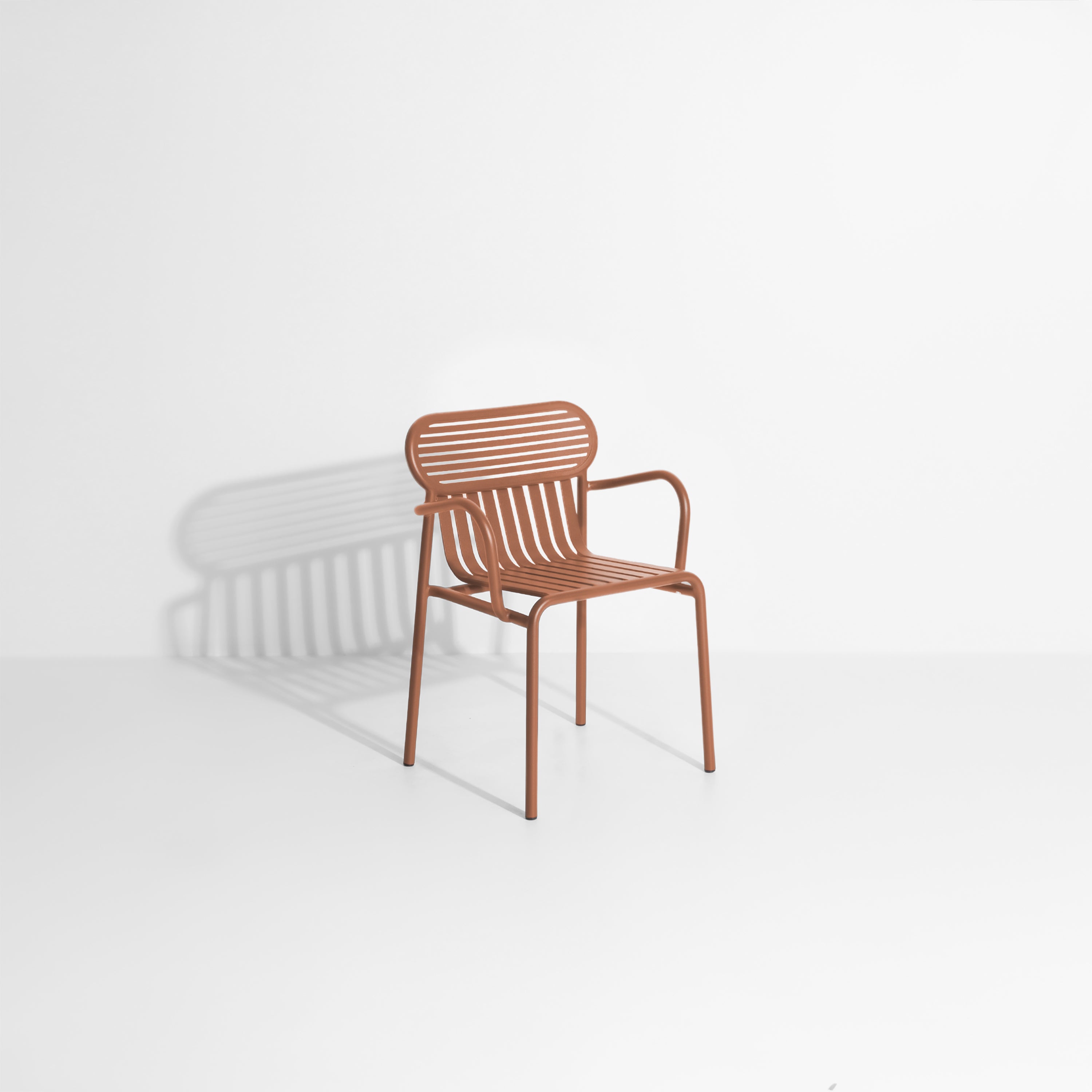 Tuinstoel met armleuningen WEEK-END terracotta